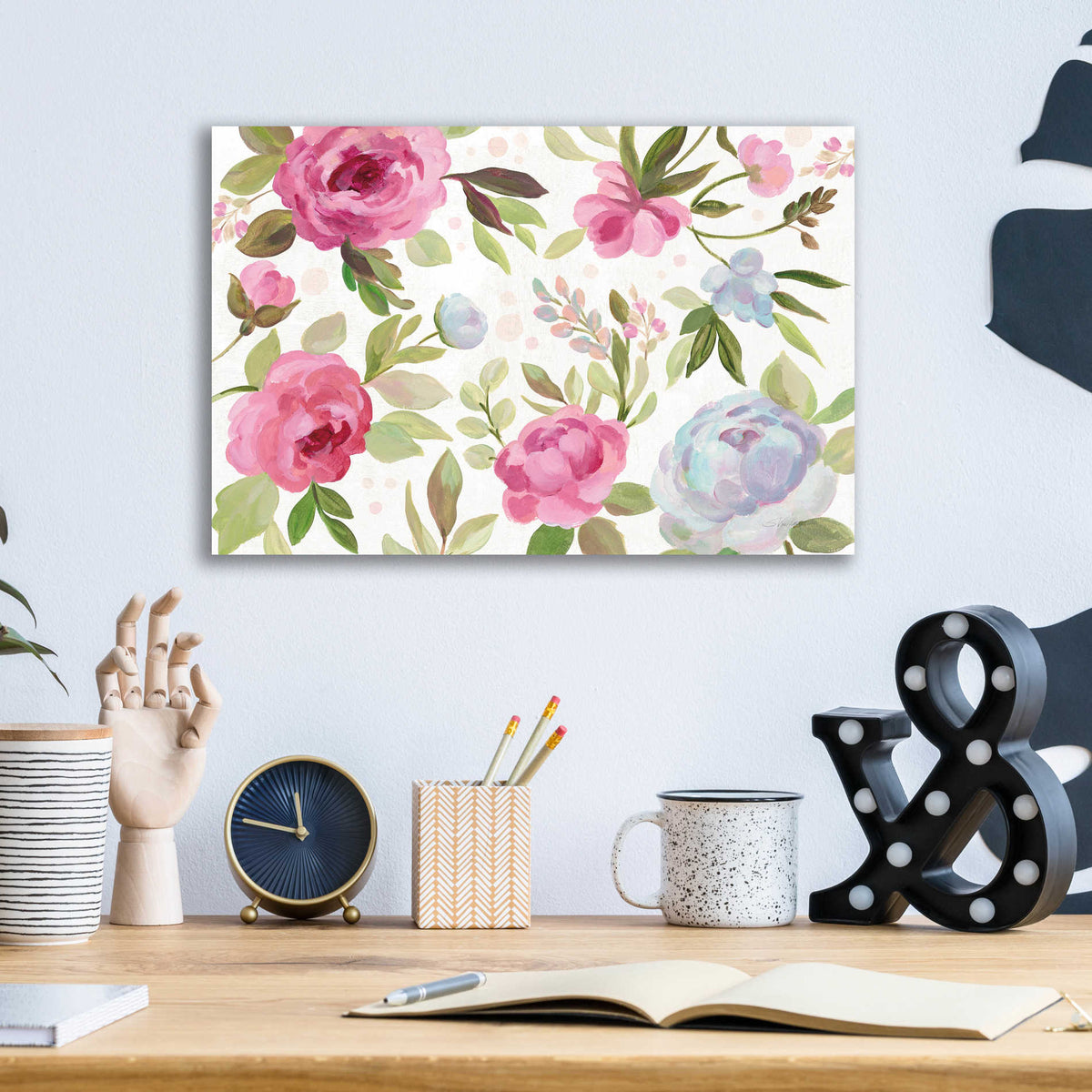 Epic Art 'Petals and Blossoms I' by Silvia Vassileva, Acrylic Glass Wall Art,16x12