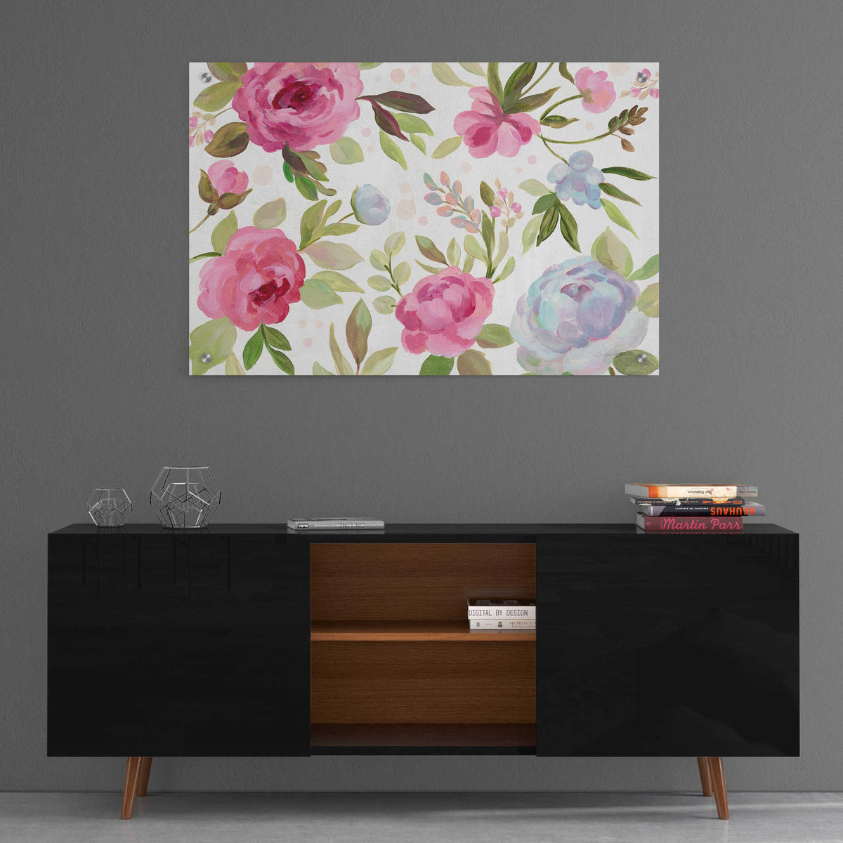 Epic Art 'Petals and Blossoms I' by Silvia Vassileva, Acrylic Glass Wall Art,36x24