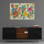 Epic Art 'Playful Floral Trio I' by Silvia Vassileva, Acrylic Glass Wall Art,36x24