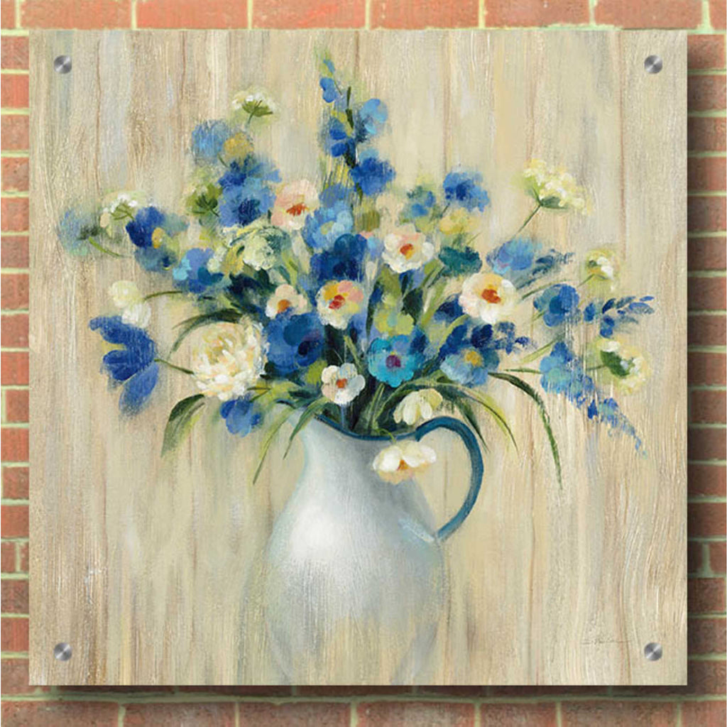Epic Art 'Coastal Bouquet' by Silvia Vassileva, Acrylic Glass Wall Art,36x36