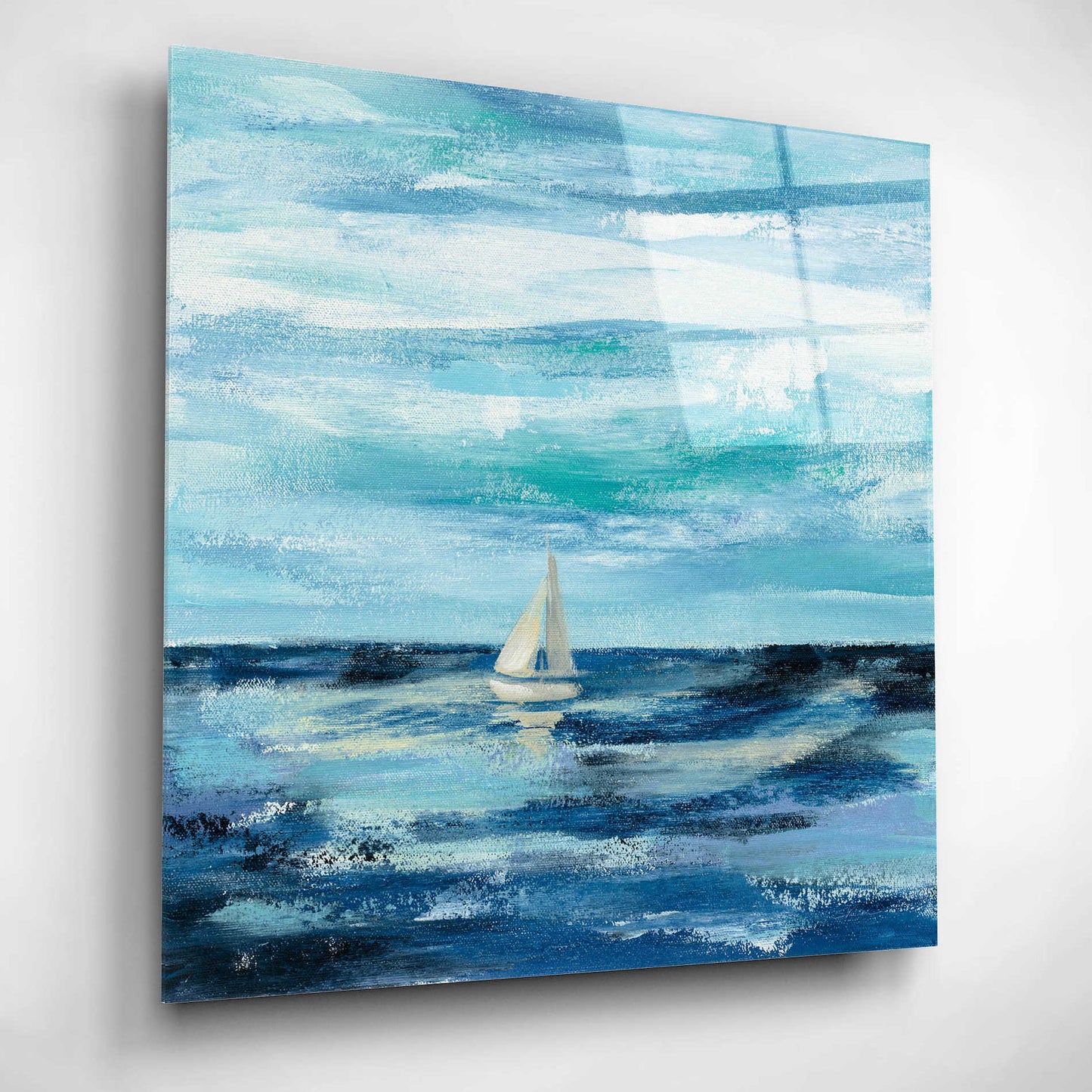 Epic Art 'Black Sea II' by Silvia Vassileva, Acrylic Glass Wall Art,12x12