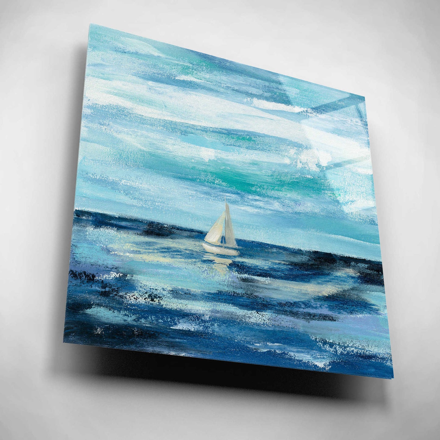 Epic Art 'Black Sea II' by Silvia Vassileva, Acrylic Glass Wall Art,12x12