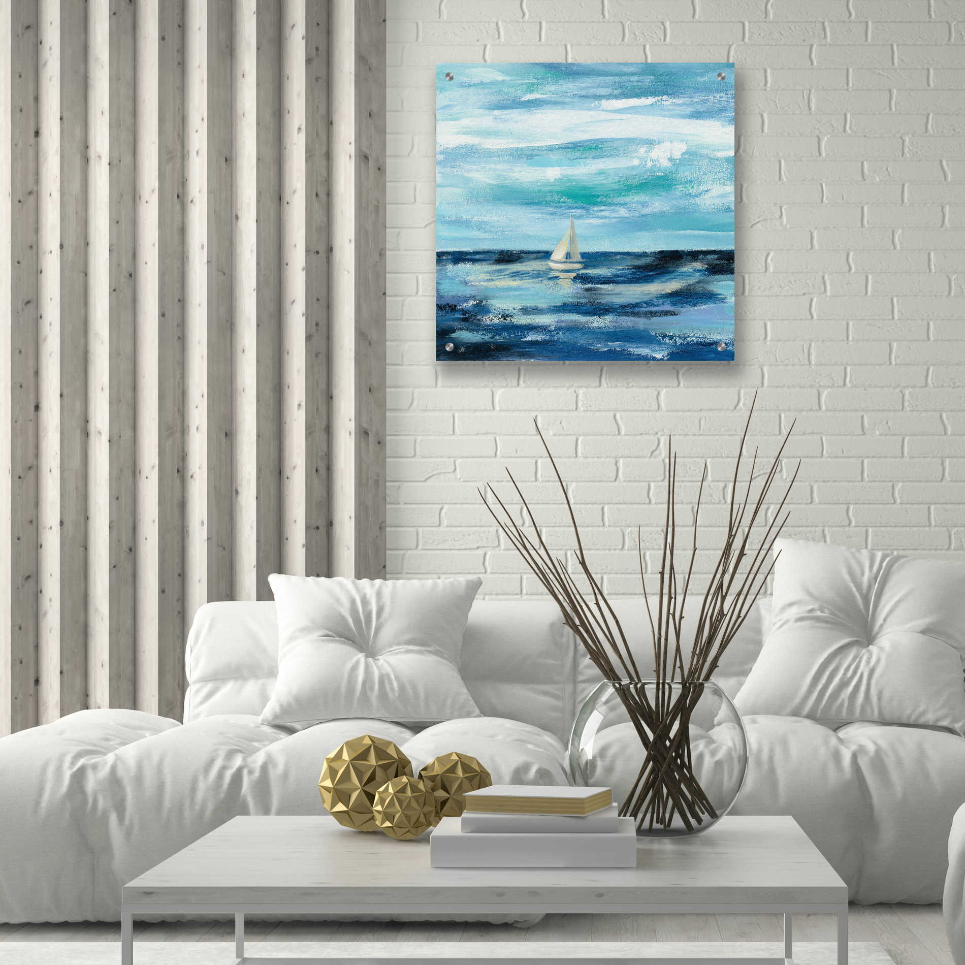 Epic Art 'Black Sea II' by Silvia Vassileva, Acrylic Glass Wall Art,24x24