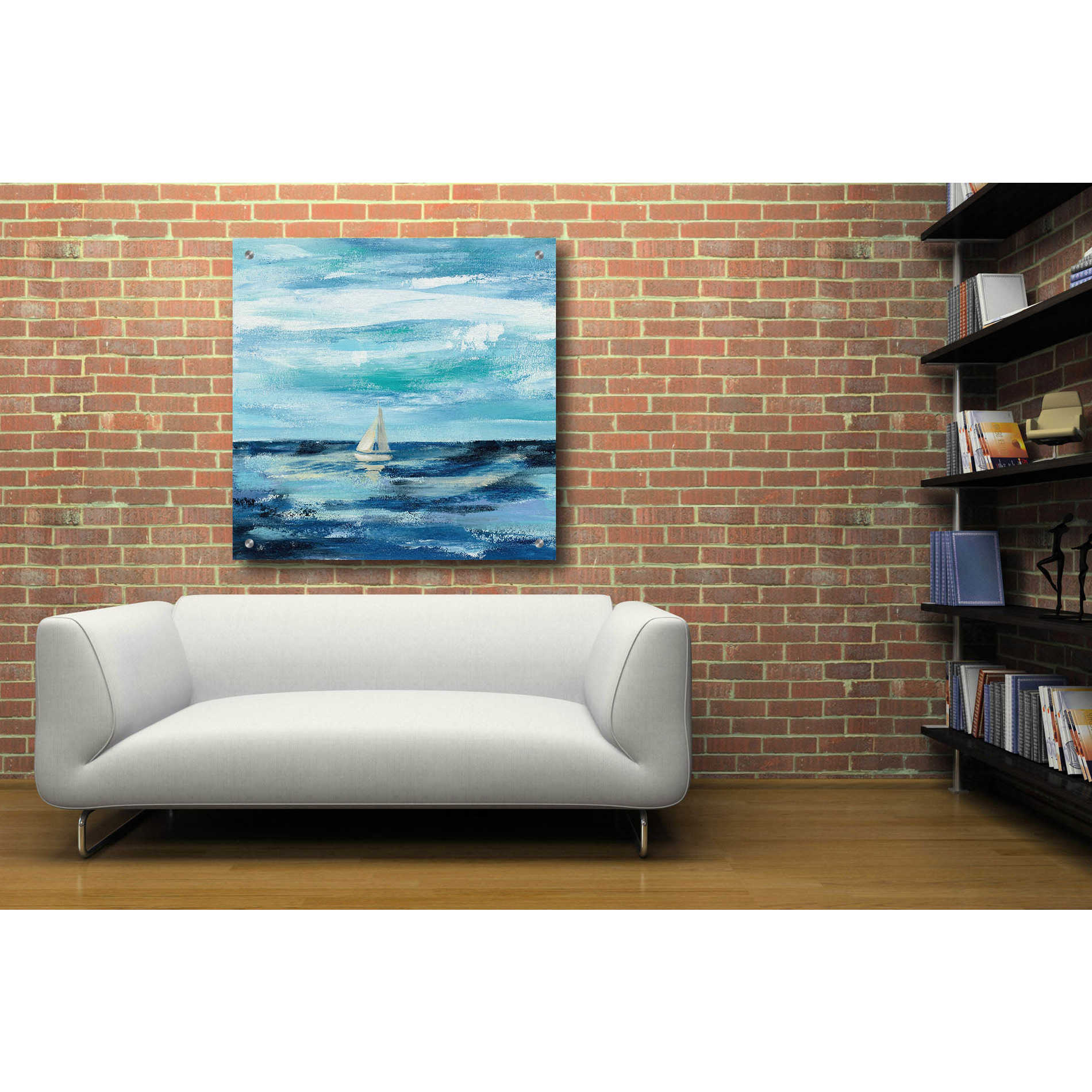 Epic Art 'Black Sea II' by Silvia Vassileva, Acrylic Glass Wall Art,36x36