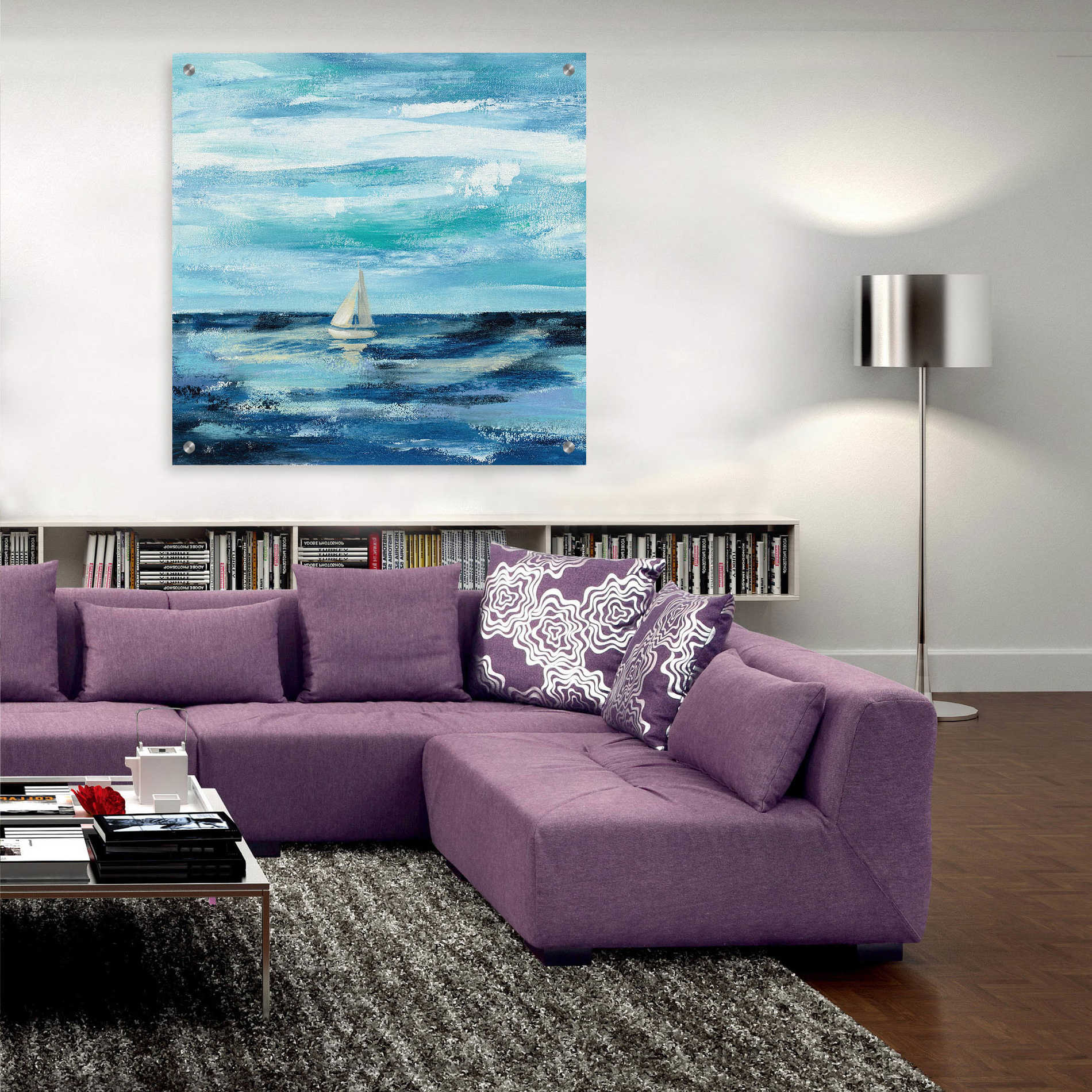 Epic Art 'Black Sea II' by Silvia Vassileva, Acrylic Glass Wall Art,36x36