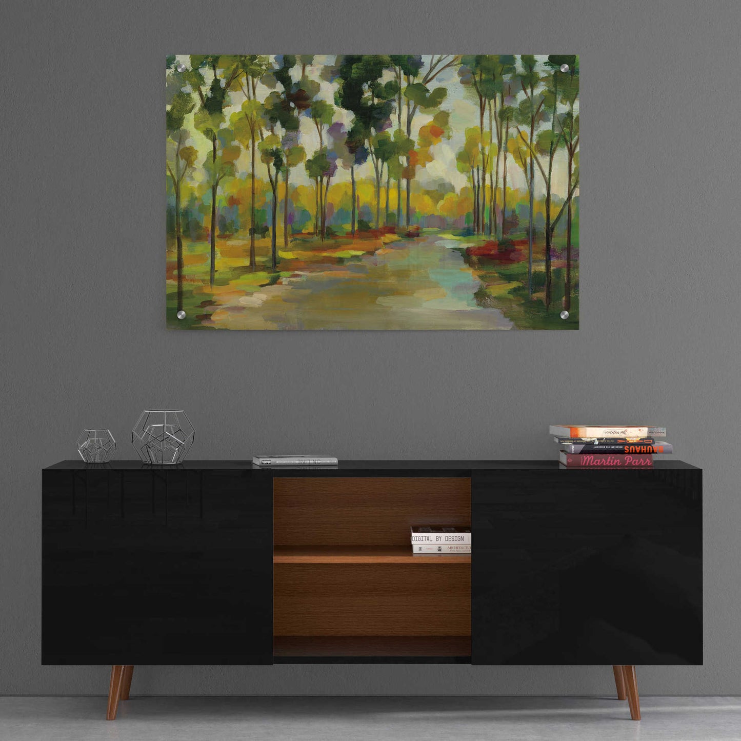 Epic Art 'Path in the Forest' by Silvia Vassileva, Acrylic Glass Wall Art,36x24