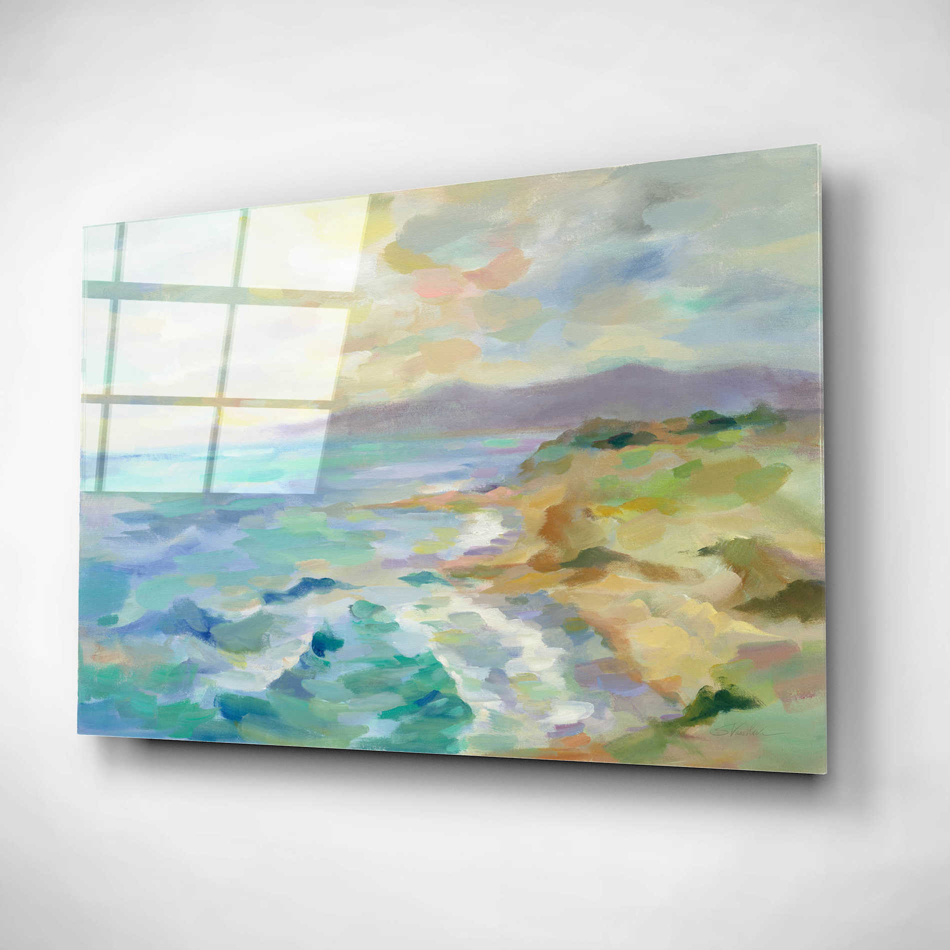 Epic Art 'Dunes by the Sea' by Silvia Vassileva, Acrylic Glass Wall Art,24x16