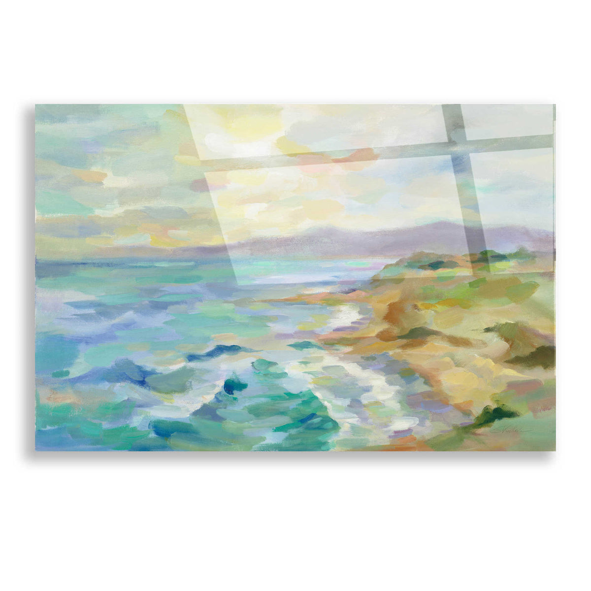 Epic Art 'Dunes by the Sea' by Silvia Vassileva, Acrylic Glass Wall Art