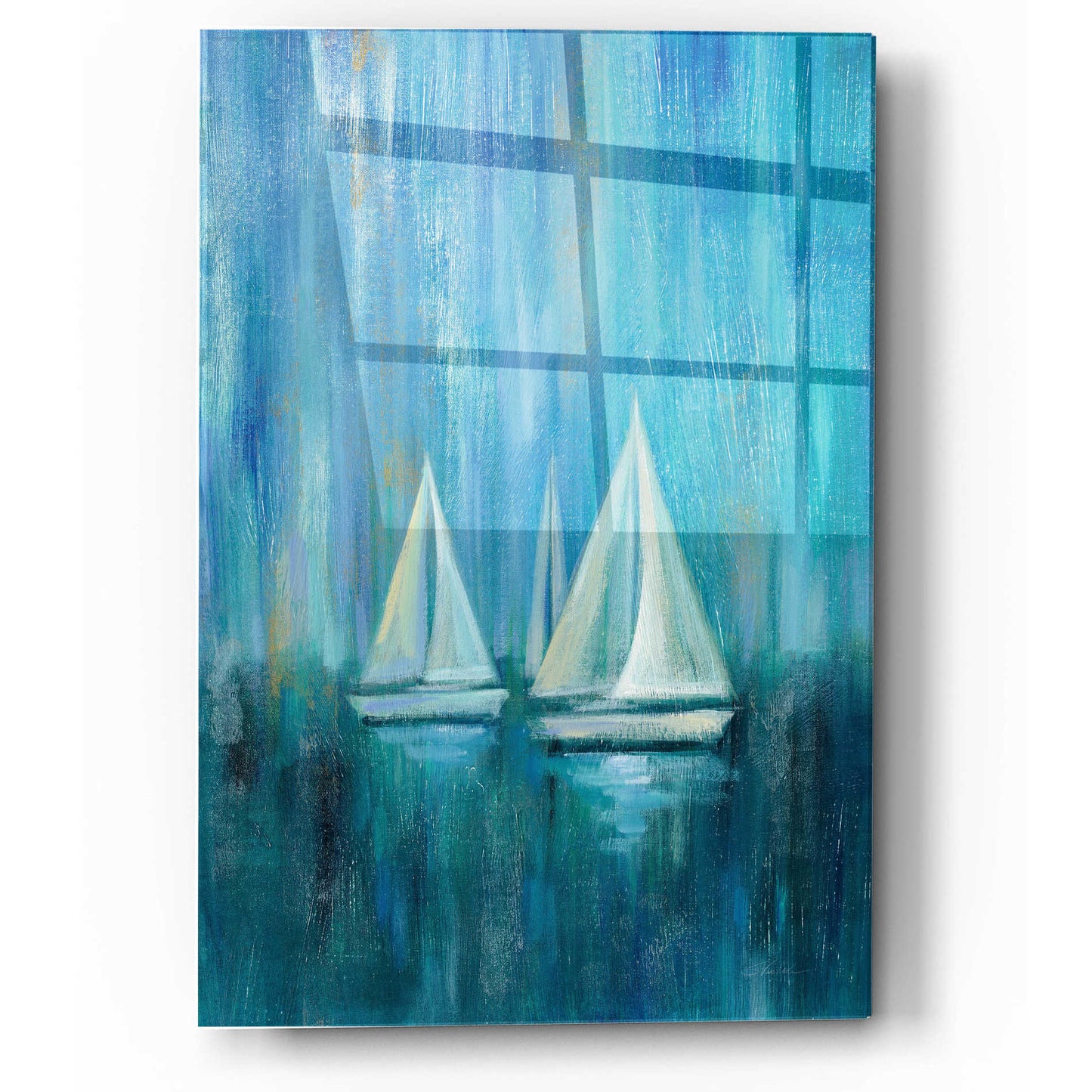 Epic Art 'Sailboat Simplicity II' by Silvia Vassileva, Acrylic Glass Wall Art,12x16