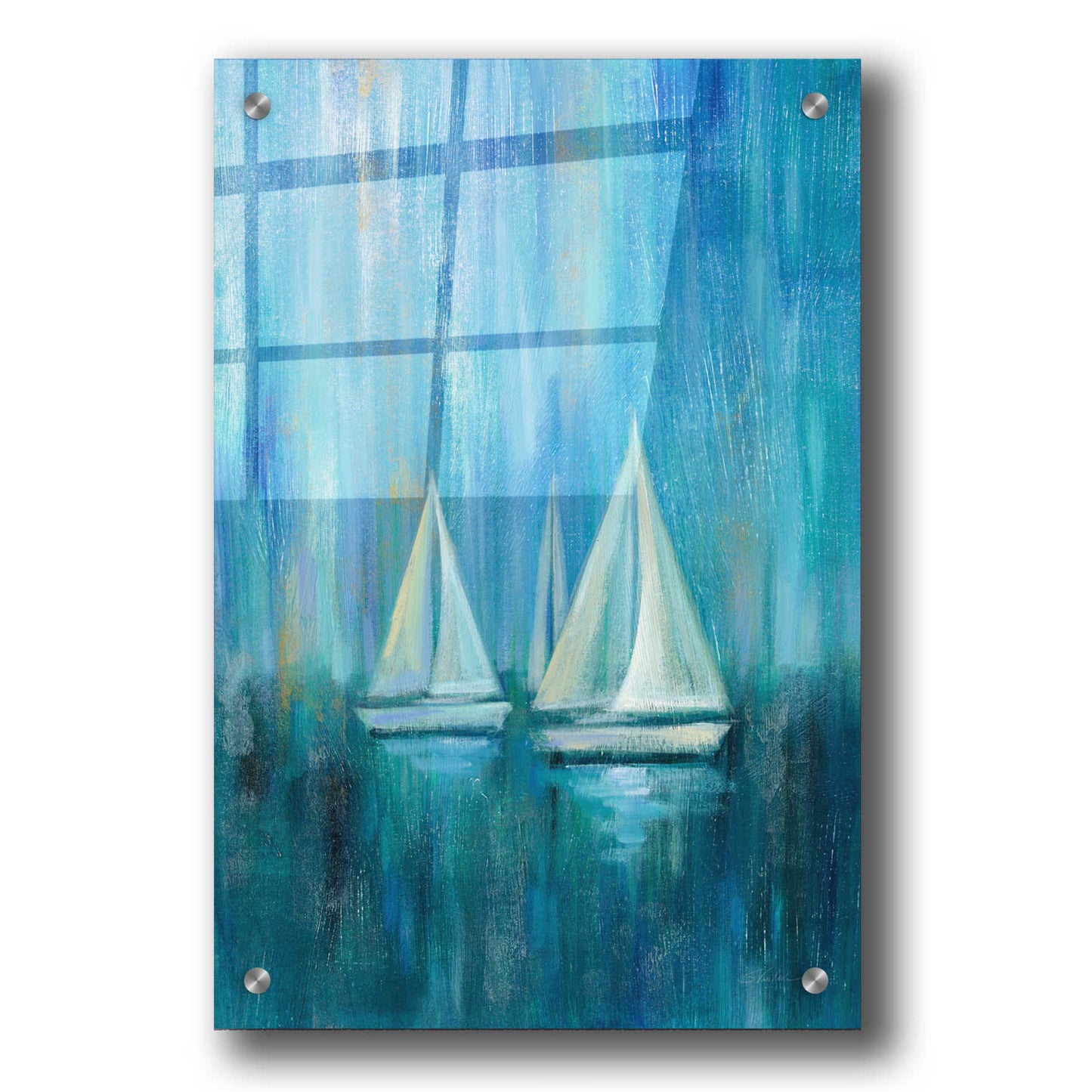 Epic Art 'Sailboat Simplicity II' by Silvia Vassileva, Acrylic Glass Wall Art,24x36