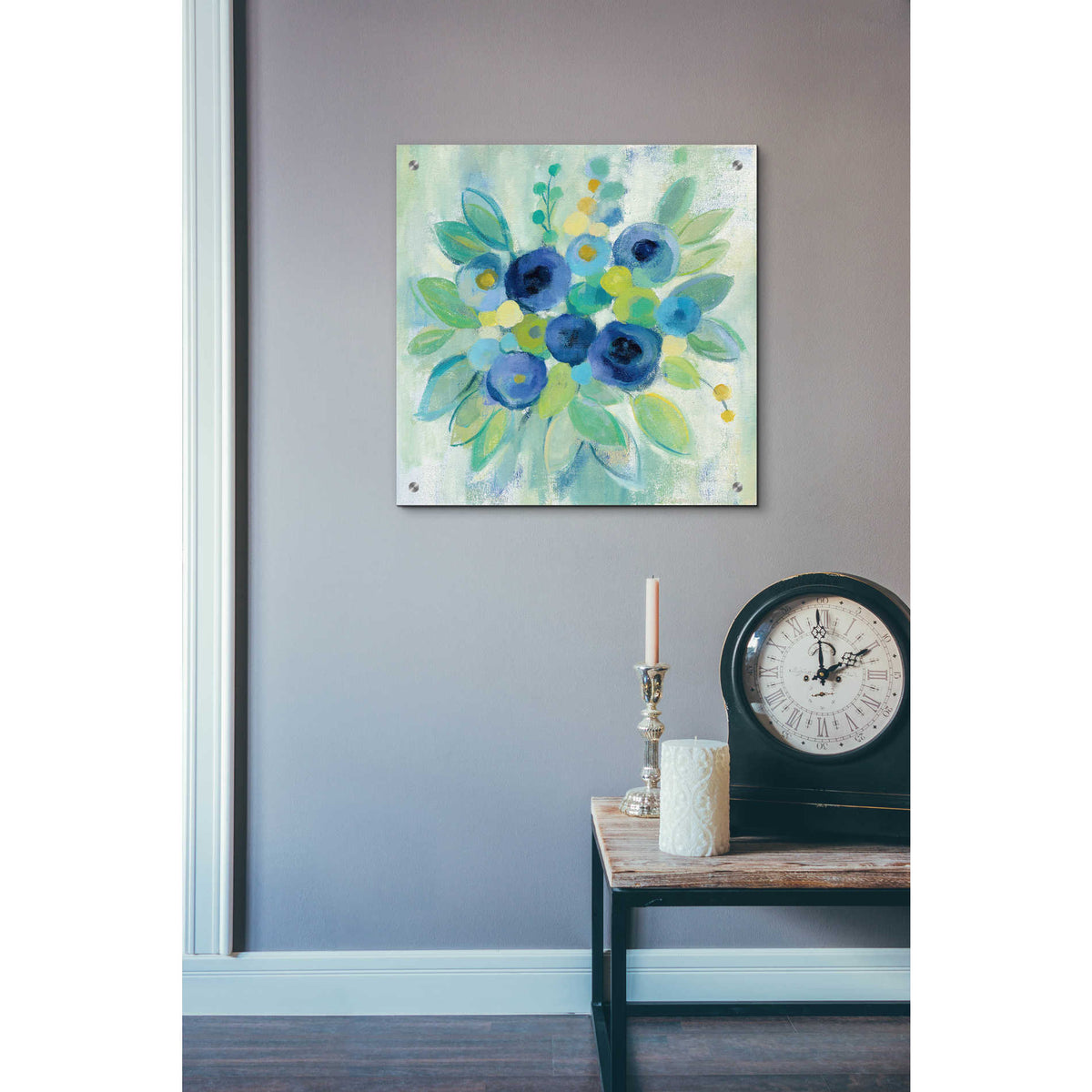 Epic Art 'Floral Array' by Silvia Vassileva, Acrylic Glass Wall Art,24x24