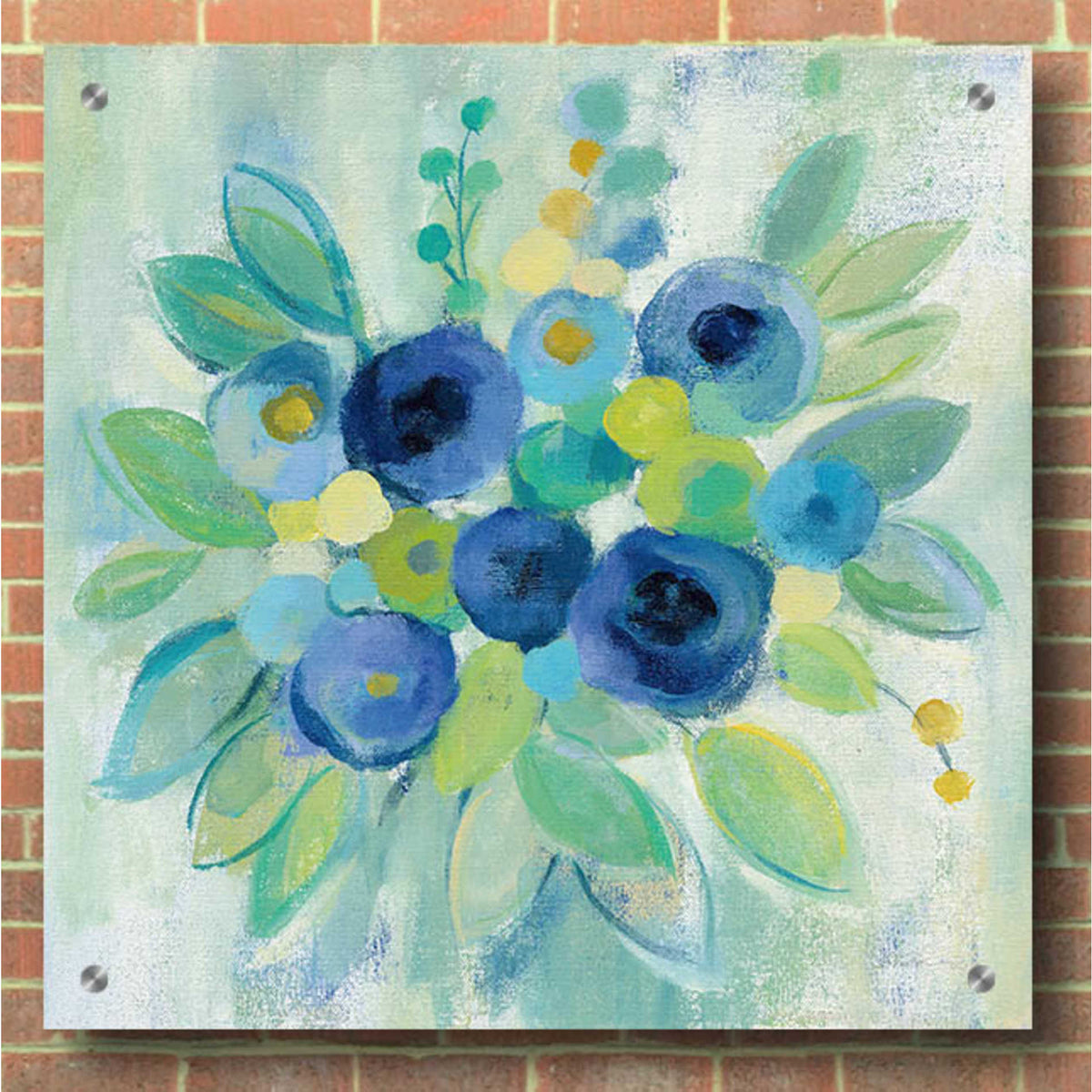Epic Art 'Floral Array' by Silvia Vassileva, Acrylic Glass Wall Art,36x36