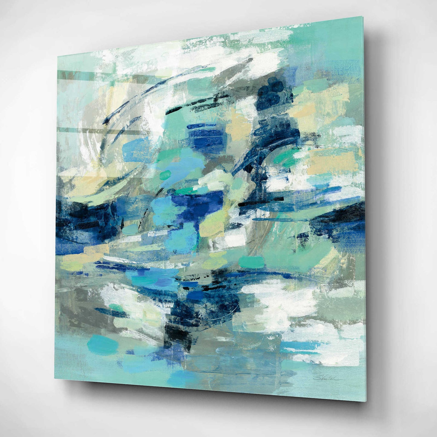 Epic Art 'Unexpected Wave' by Silvia Vassileva, Acrylic Glass Wall Art,12x12