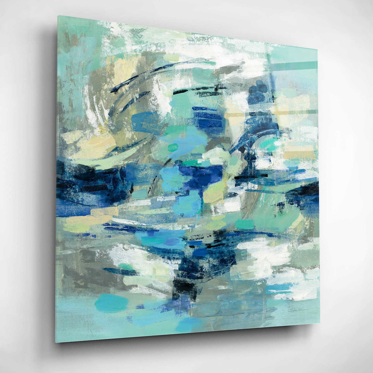 Epic Art 'Unexpected Wave' by Silvia Vassileva, Acrylic Glass Wall Art,12x12