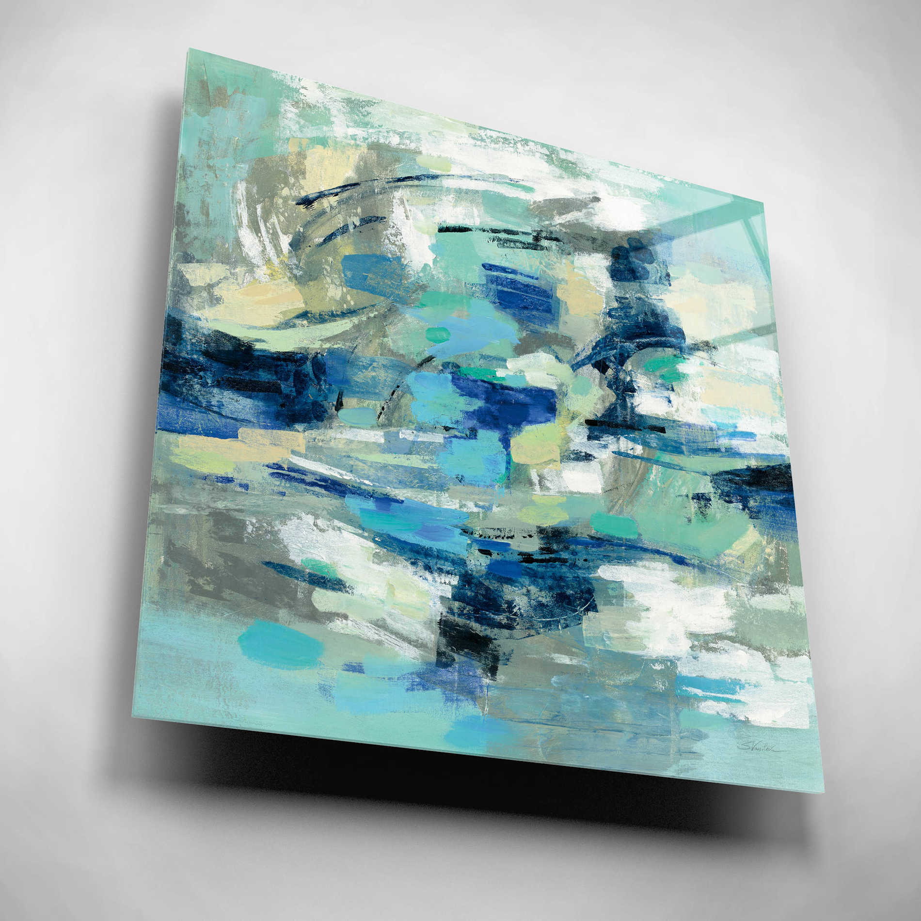 Epic Art 'Unexpected Wave' by Silvia Vassileva, Acrylic Glass Wall Art,12x12