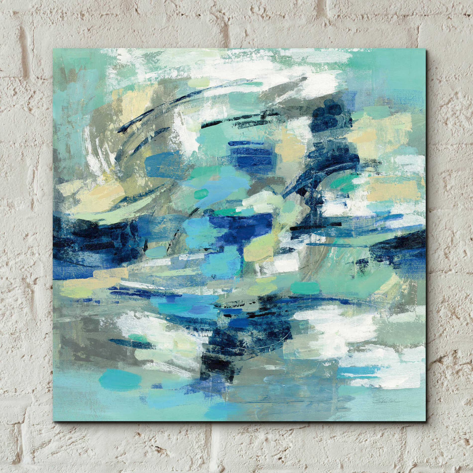 Epic Art 'Unexpected Wave' by Silvia Vassileva, Acrylic Glass Wall Art,12x12