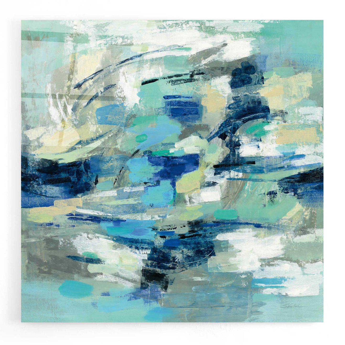 Epic Art 'Unexpected Wave' by Silvia Vassileva, Acrylic Glass Wall Art,12x12