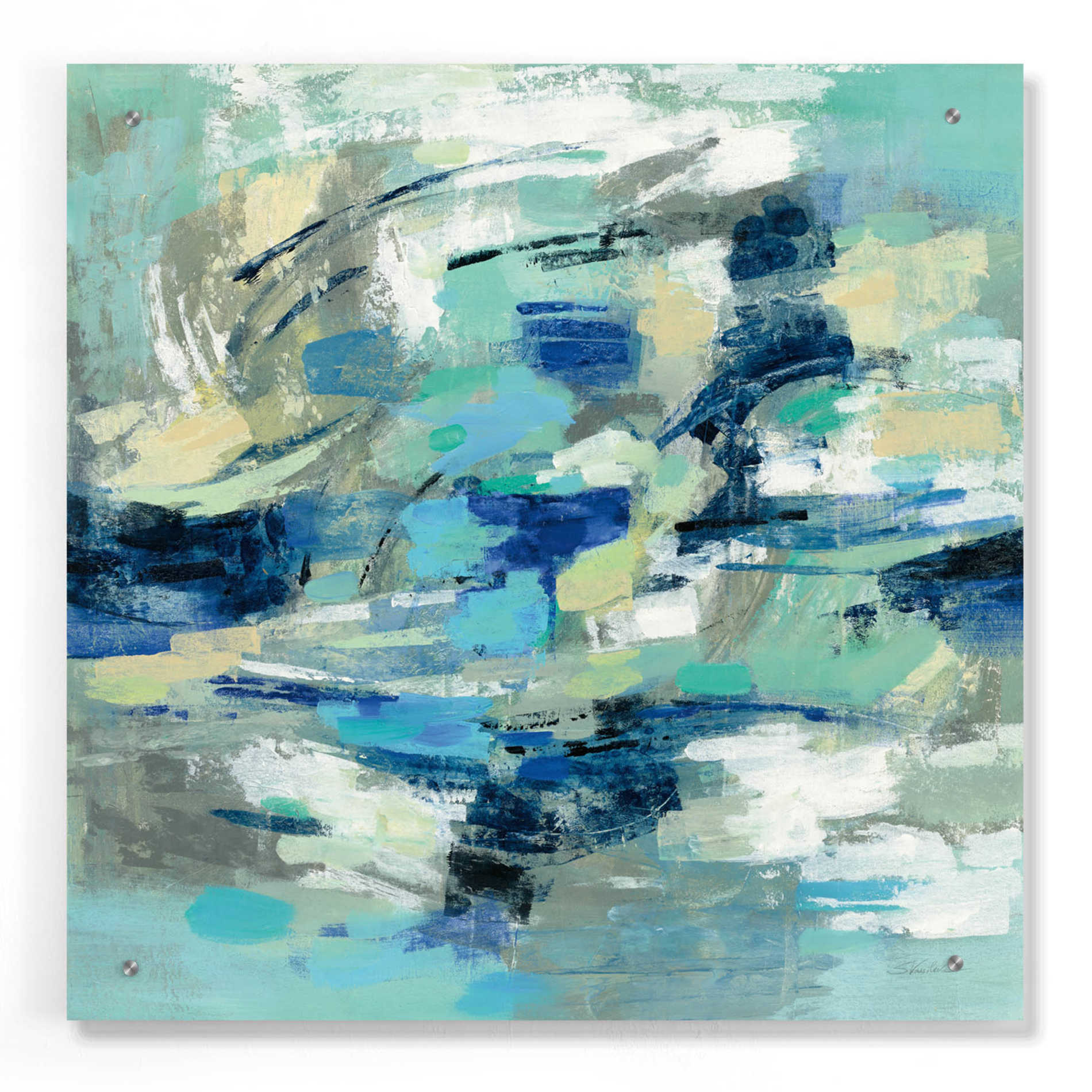 Epic Art 'Unexpected Wave' by Silvia Vassileva, Acrylic Glass Wall Art,24x24