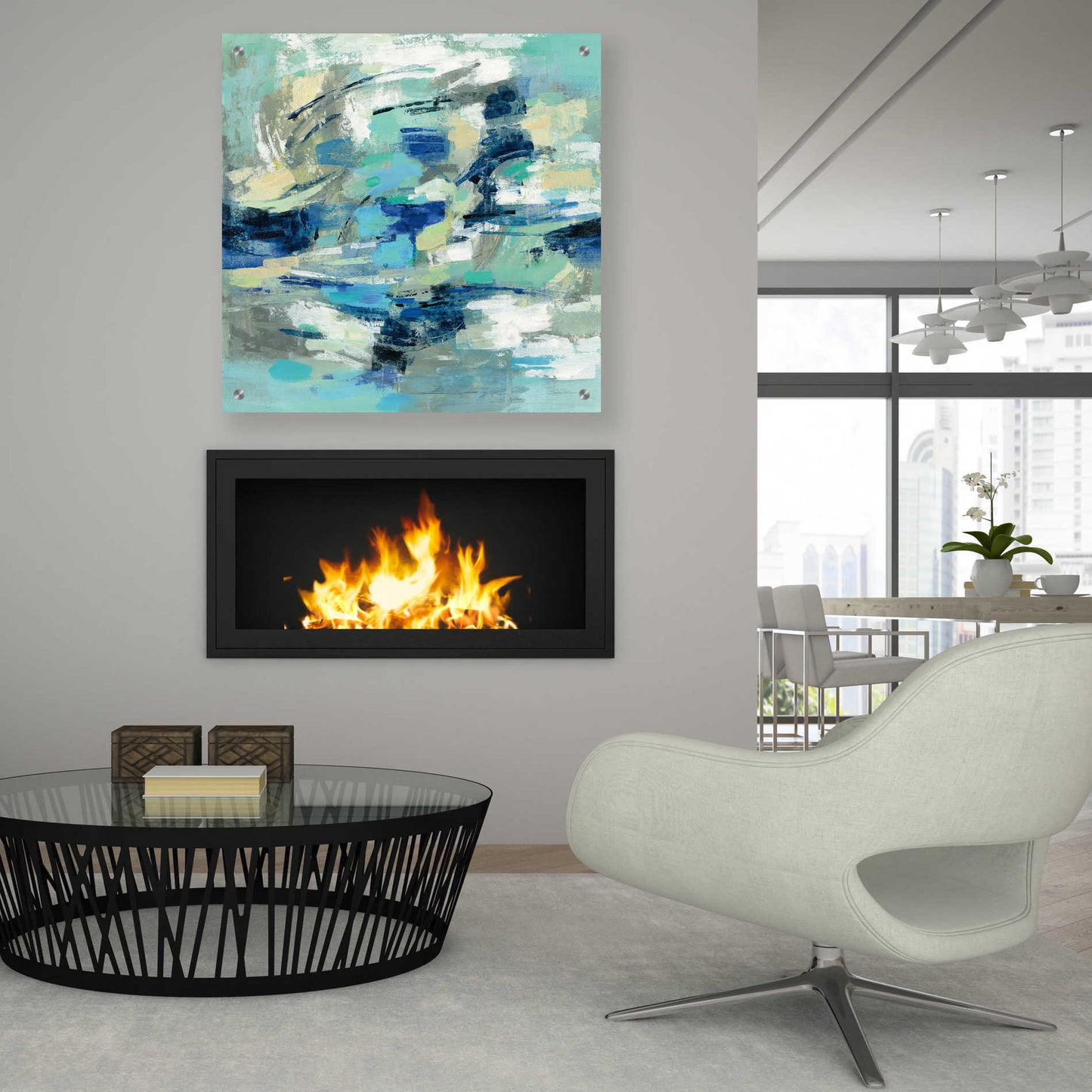 Epic Art 'Unexpected Wave' by Silvia Vassileva, Acrylic Glass Wall Art,36x36