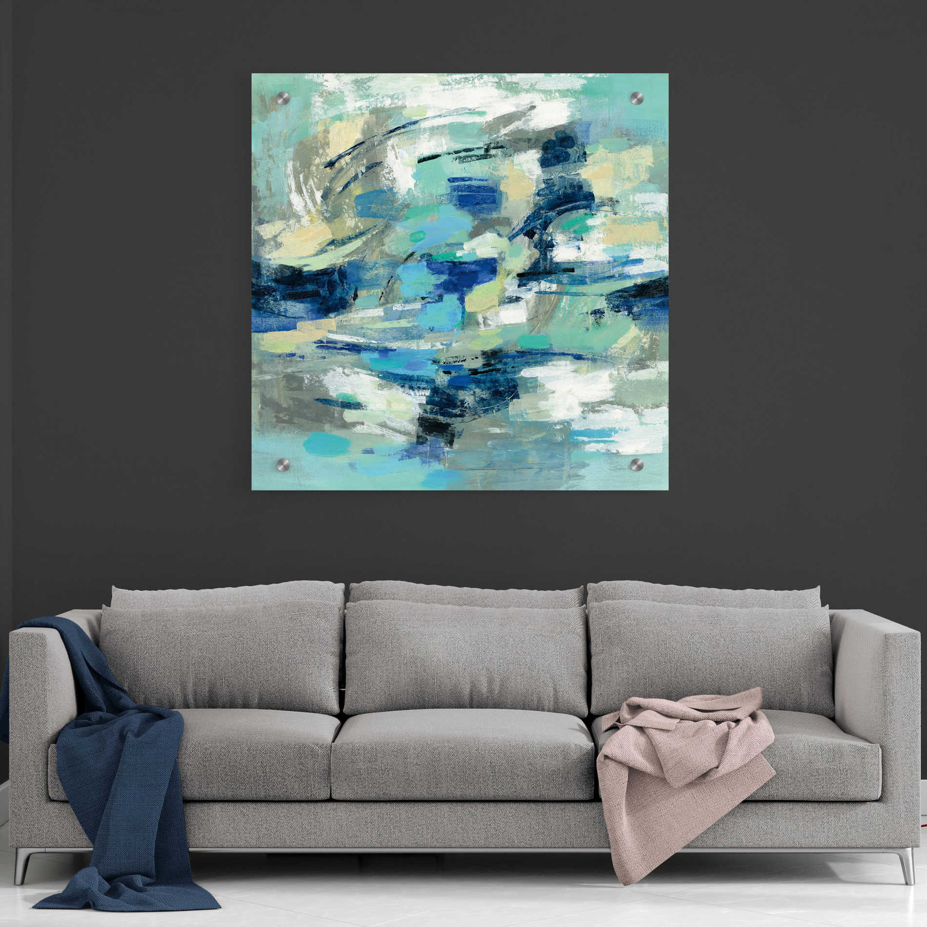 Epic Art 'Unexpected Wave' by Silvia Vassileva, Acrylic Glass Wall Art,36x36