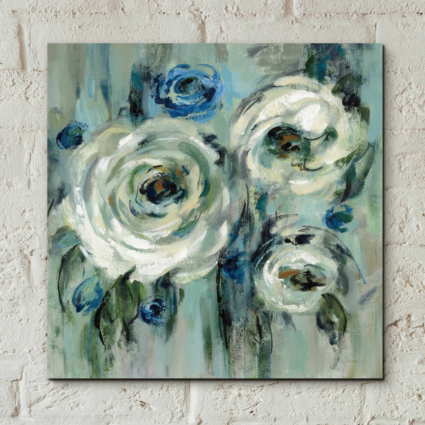 Epic Art 'Big Sage Flowers' by Silvia Vassileva, Acrylic Glass Wall Art,12x12