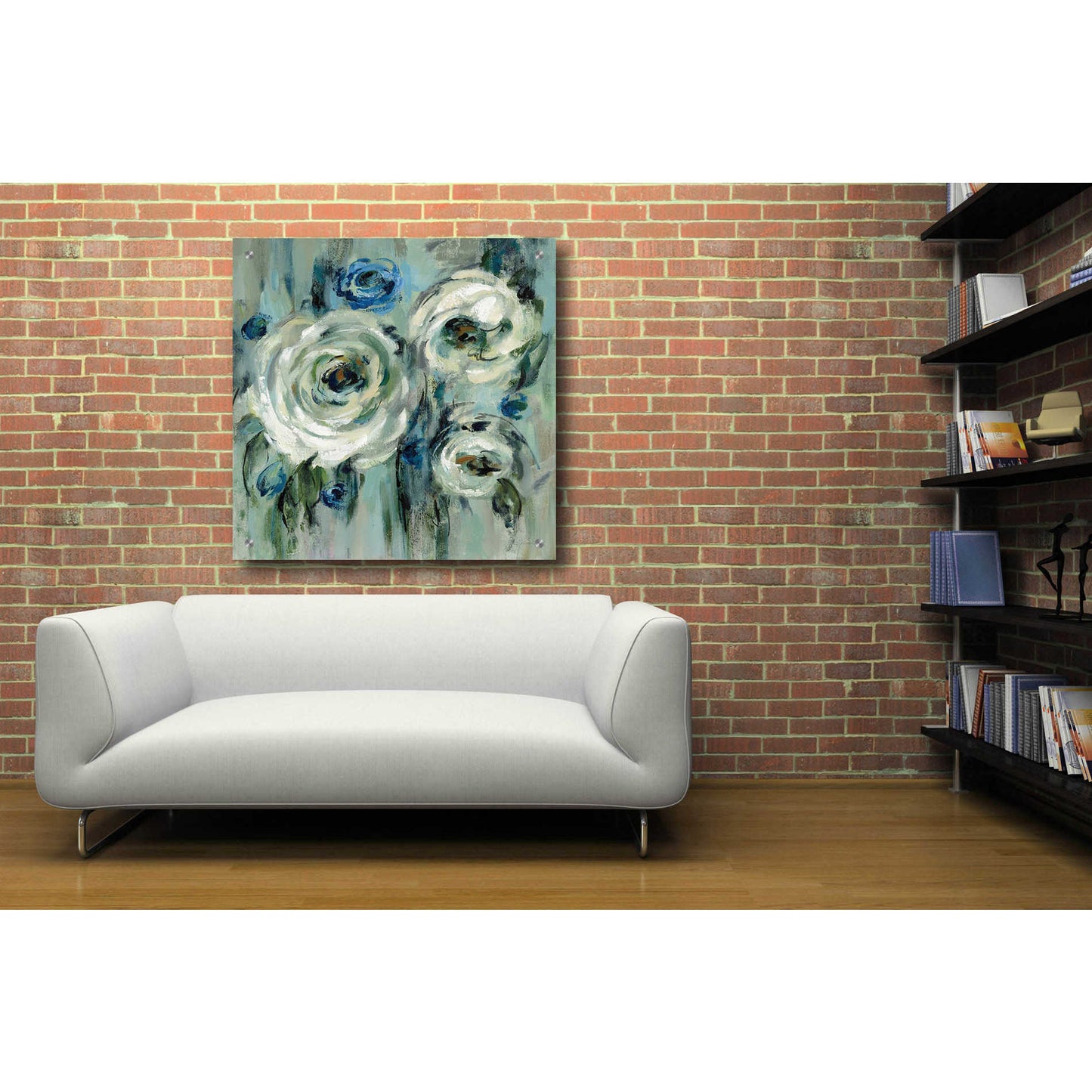 Epic Art 'Big Sage Flowers' by Silvia Vassileva, Acrylic Glass Wall Art,36x36