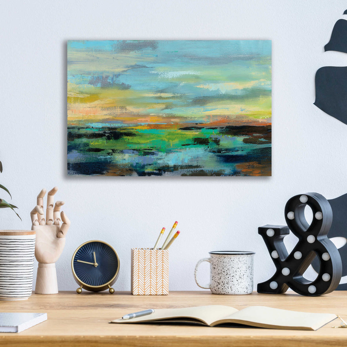 Epic Art 'Delmar Sunset I' by Silvia Vassileva, Acrylic Glass Wall Art,16x12