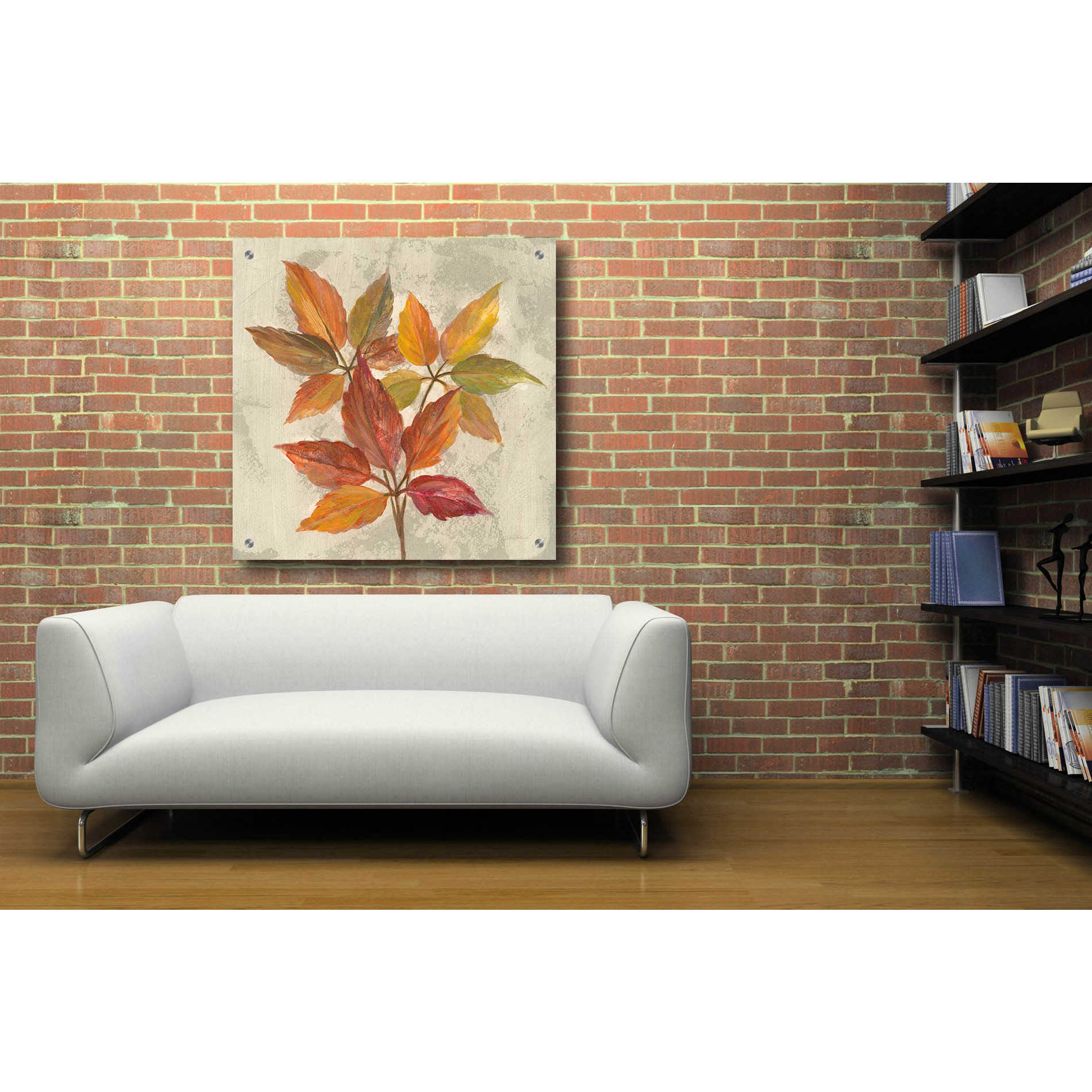 Epic Art 'November Leaves I' by Silvia Vassileva, Acrylic Glass Wall Art,36x36