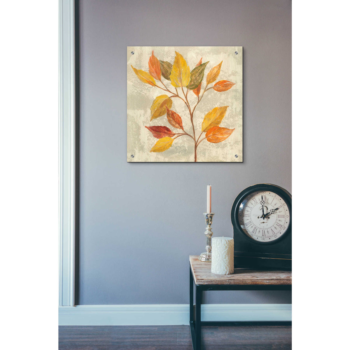 Epic Art 'November Leaves II' by Silvia Vassileva, Acrylic Glass Wall Art,24x24
