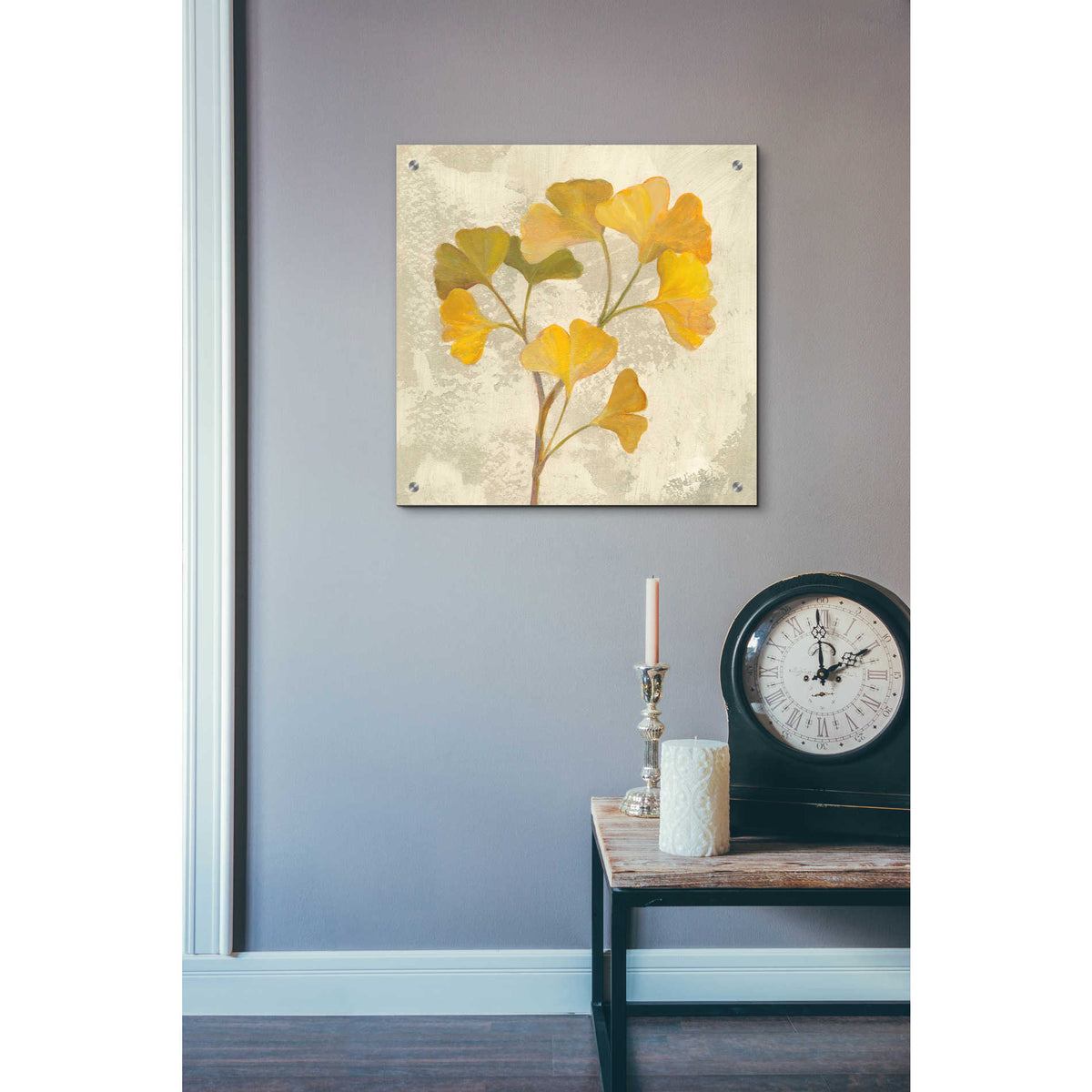 Epic Art 'November Leaves III' by Silvia Vassileva, Acrylic Glass Wall Art,24x24