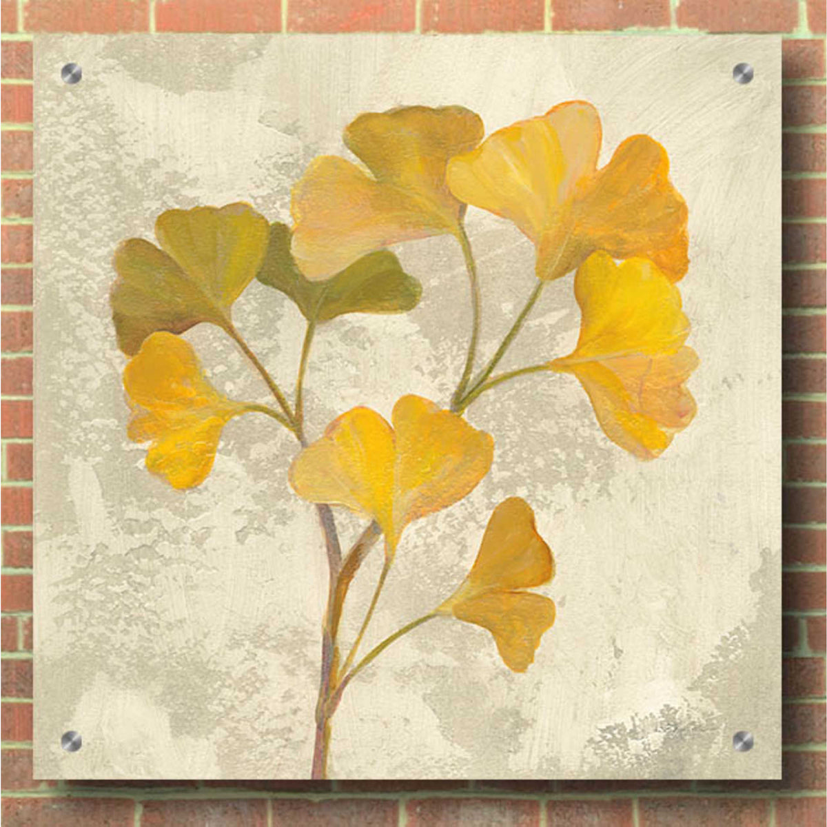 Epic Art 'November Leaves III' by Silvia Vassileva, Acrylic Glass Wall Art,36x36