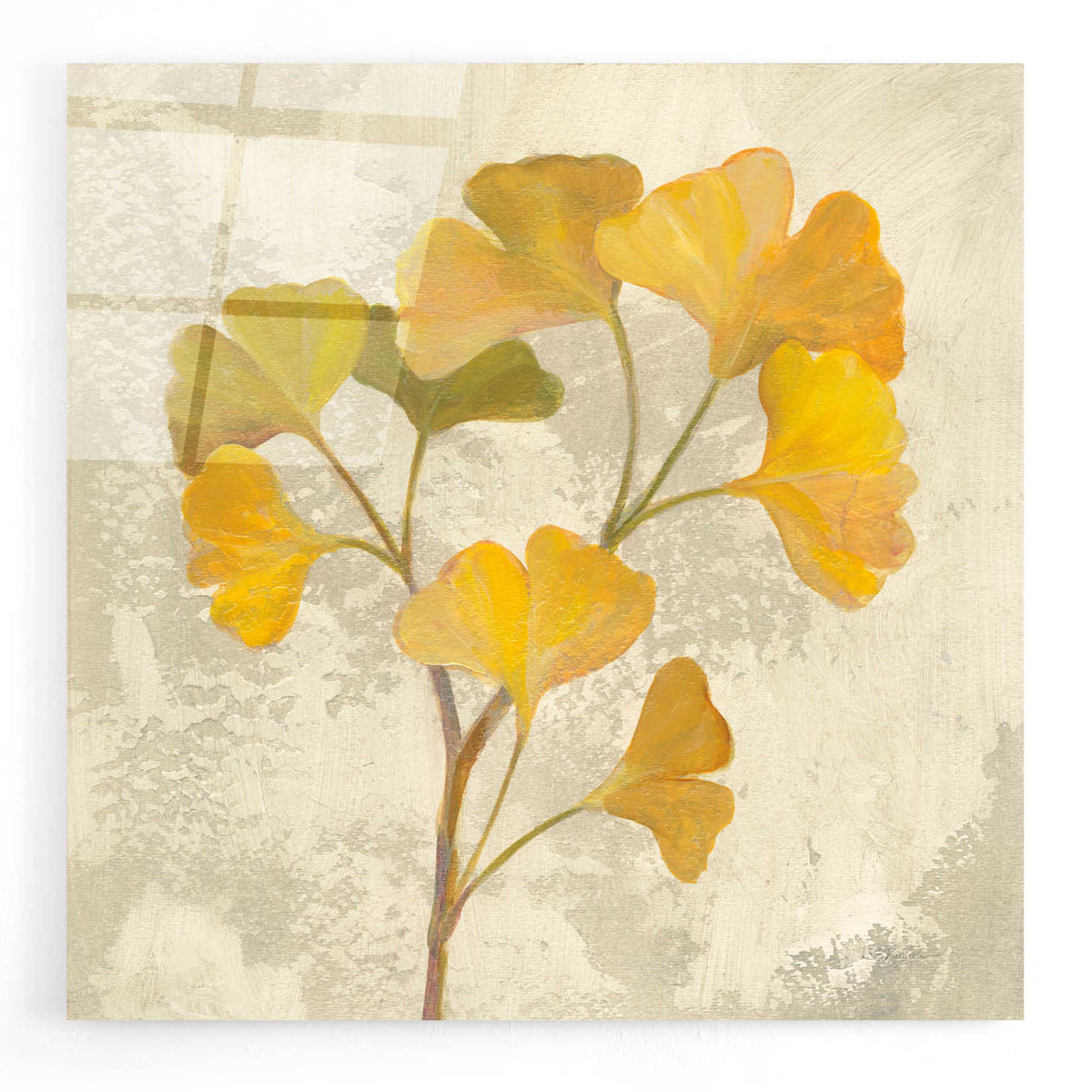 Epic Art 'November Leaves III' by Silvia Vassileva, Acrylic Glass Wall Art