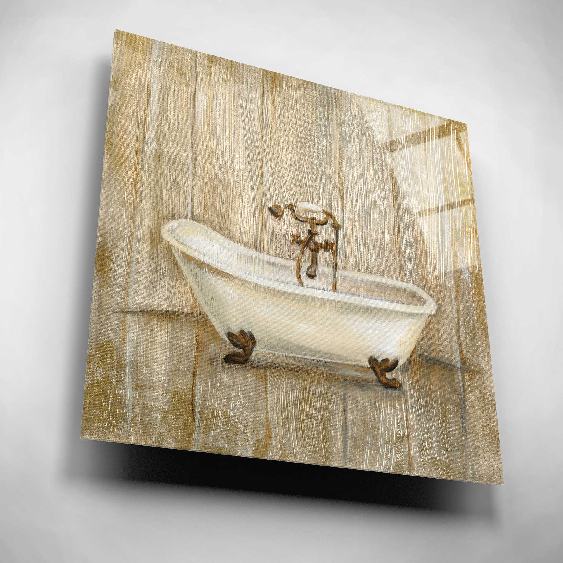 Epic Art 'Cottage Bathroom I' by Silvia Vassileva, Acrylic Glass Wall Art,12x12