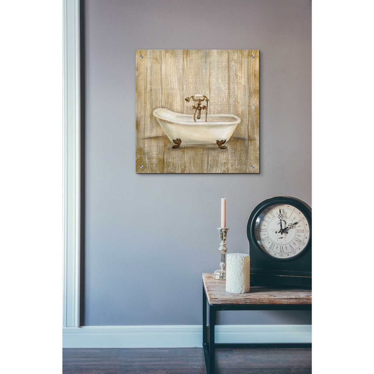 Epic Art 'Cottage Bathroom I' by Silvia Vassileva, Acrylic Glass Wall Art,24x24