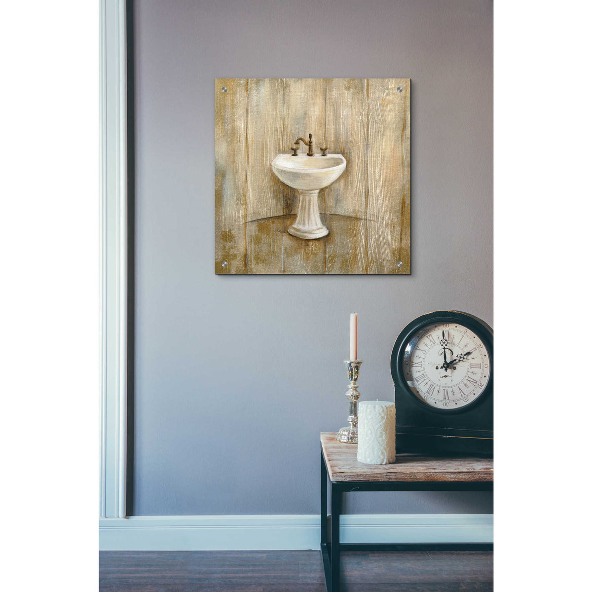 Epic Art 'Cottage Bathroom II' by Silvia Vassileva, Acrylic Glass Wall Art,24x24