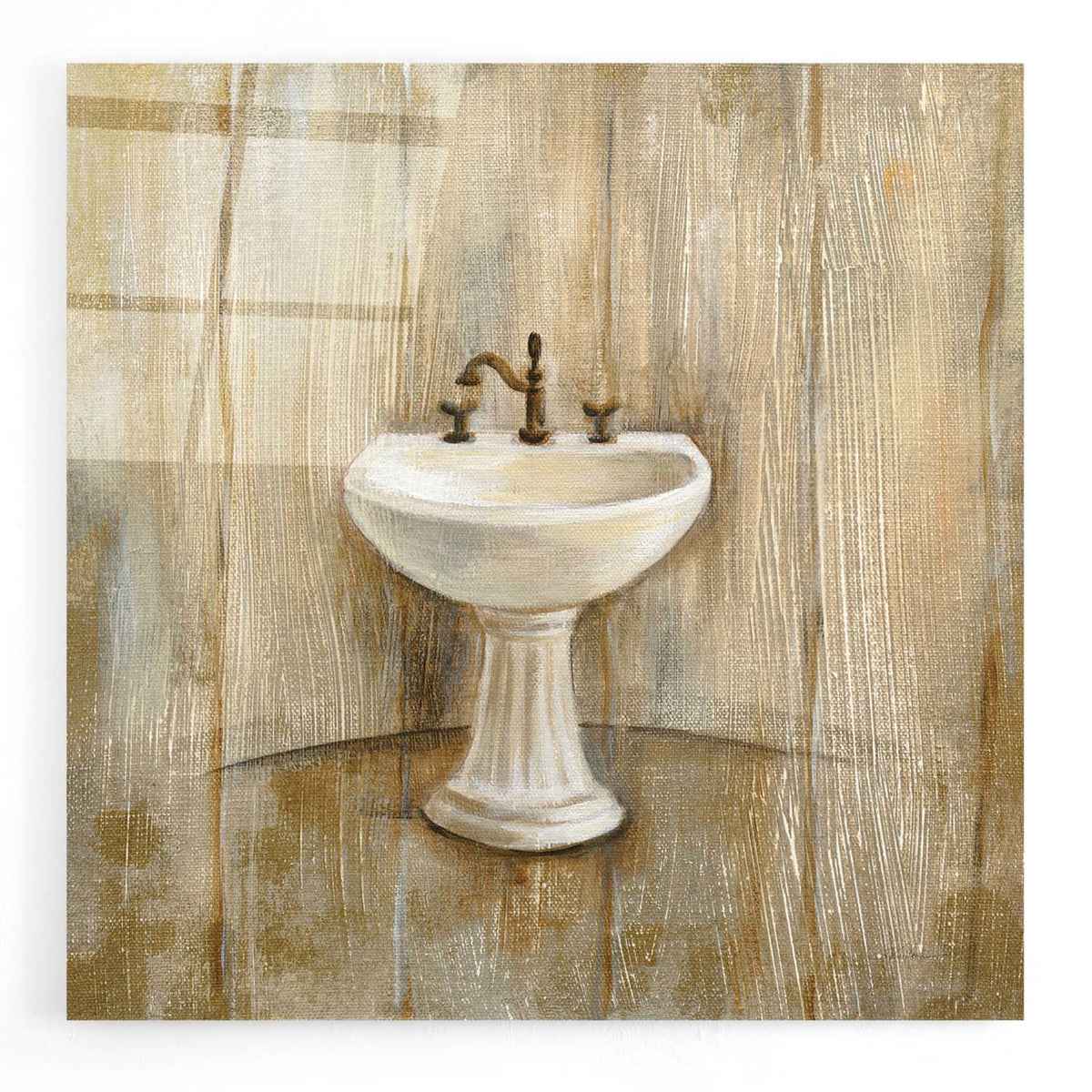 Epic Art 'Cottage Bathroom II' by Silvia Vassileva, Acrylic Glass Wall Art