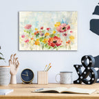 Epic Art 'Summer Rain Floral' by Silvia Vassileva, Acrylic Glass Wall Art,16x12