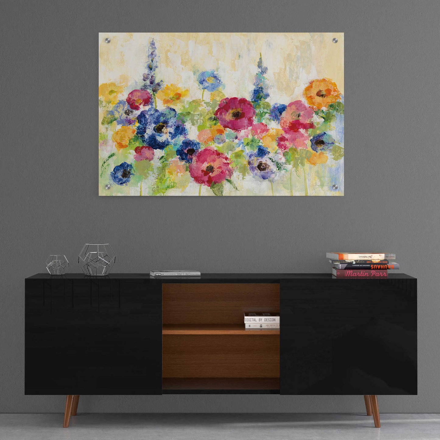 Epic Art 'Sunshine Field Flowers' by Silvia Vassileva, Acrylic Glass Wall Art,36x24