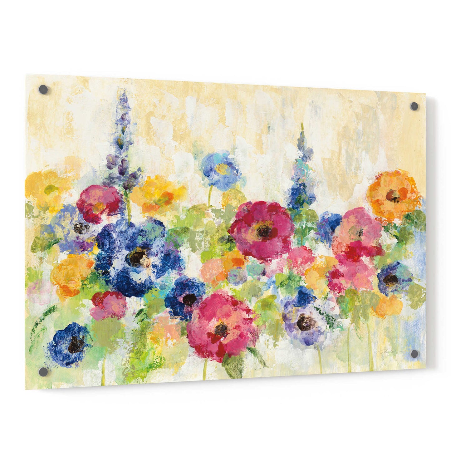 Epic Art 'Sunshine Field Flowers' by Silvia Vassileva, Acrylic Glass Wall Art,36x24