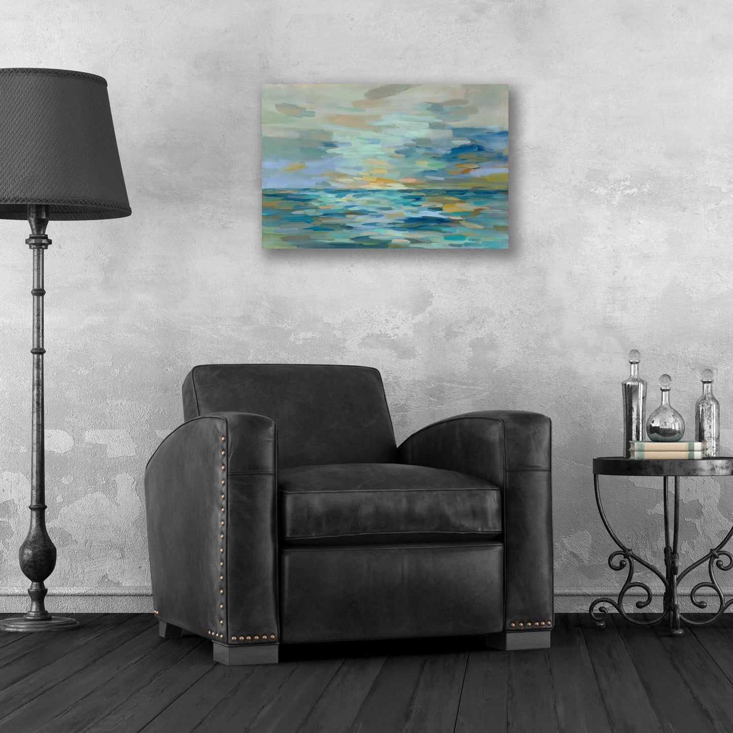 Epic Art 'Pastel Blue Sea' by Silvia Vassileva, Acrylic Glass Wall Art,24x16