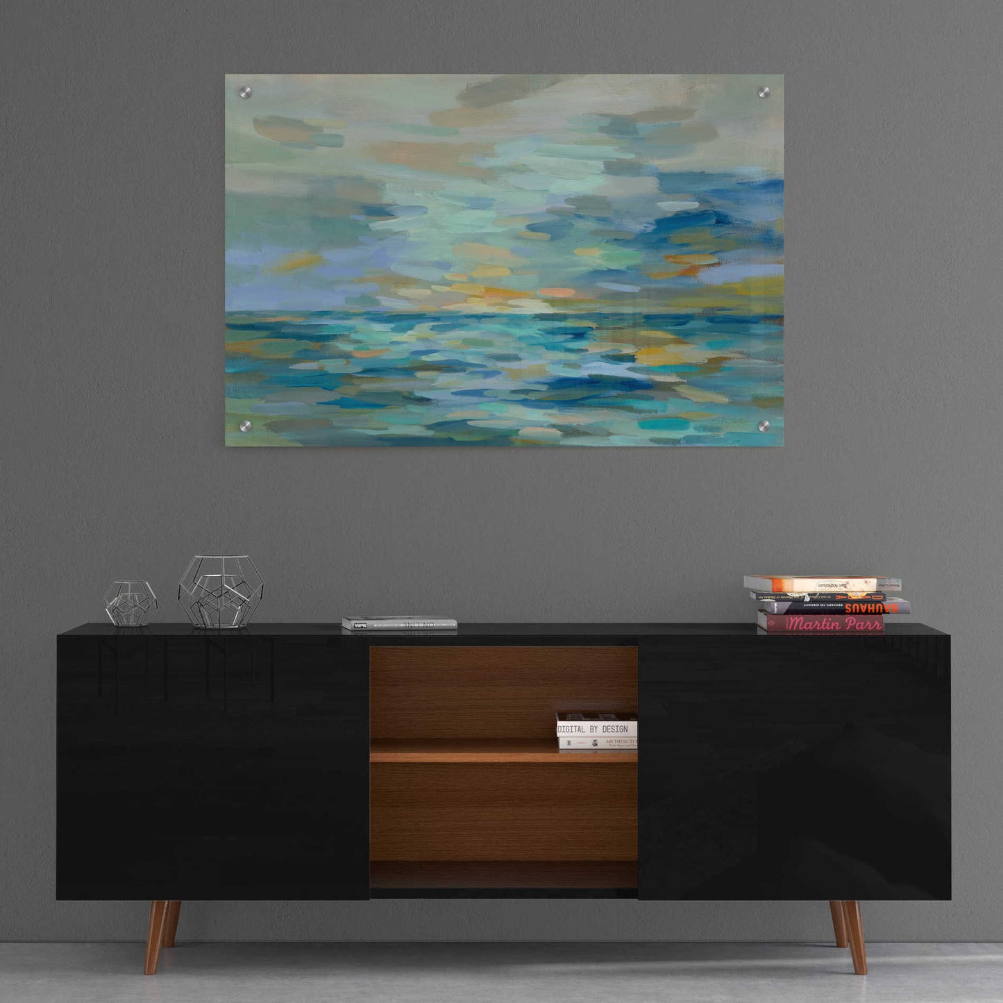 Epic Art 'Pastel Blue Sea' by Silvia Vassileva, Acrylic Glass Wall Art,36x24