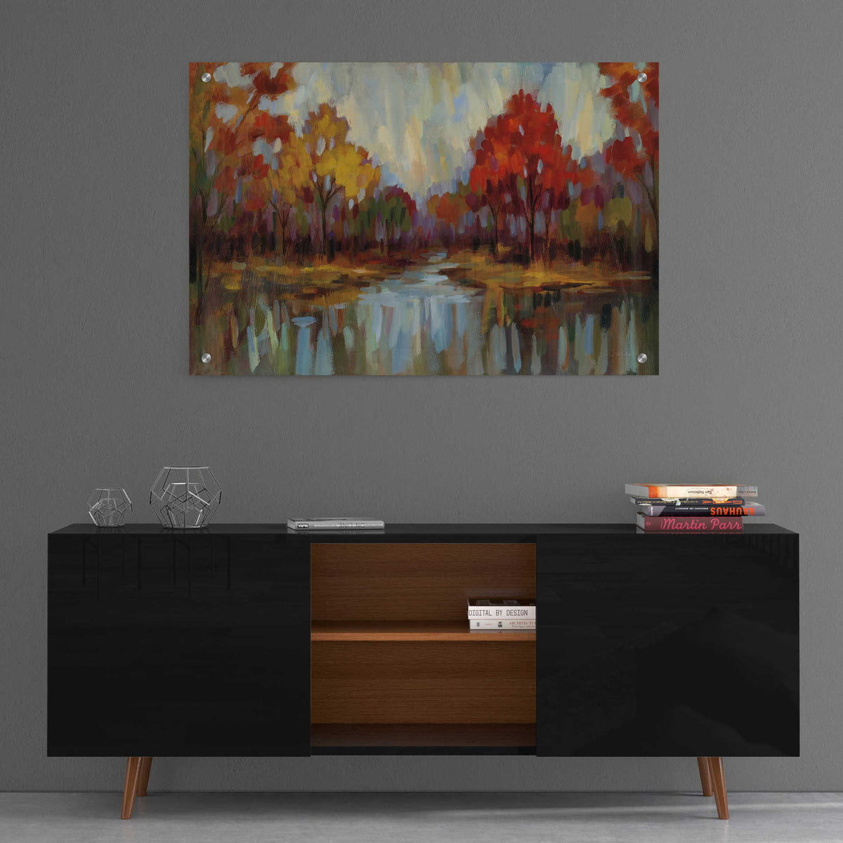 Epic Art 'Fall Aquarelle' by Silvia Vassileva, Acrylic Glass Wall Art,36x24