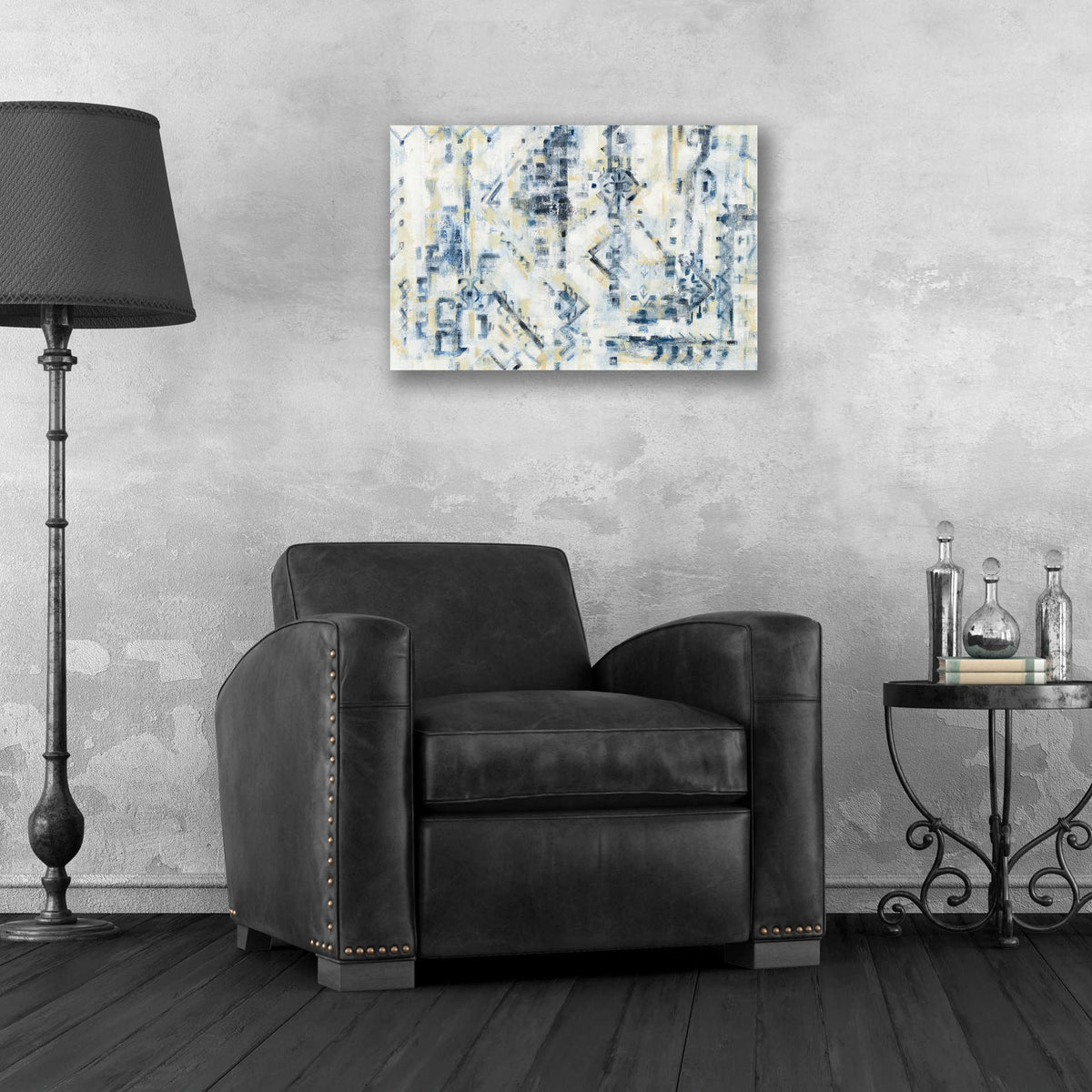 Epic Art 'Scattered Indigo' by Silvia Vassileva, Acrylic Glass Wall Art,24x16