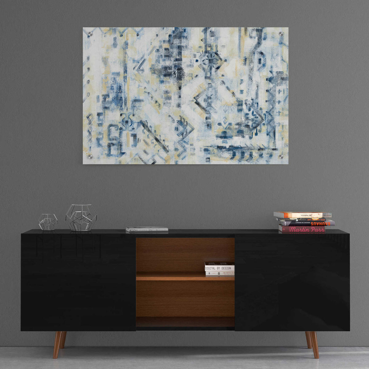 Epic Art 'Scattered Indigo' by Silvia Vassileva, Acrylic Glass Wall Art,36x24