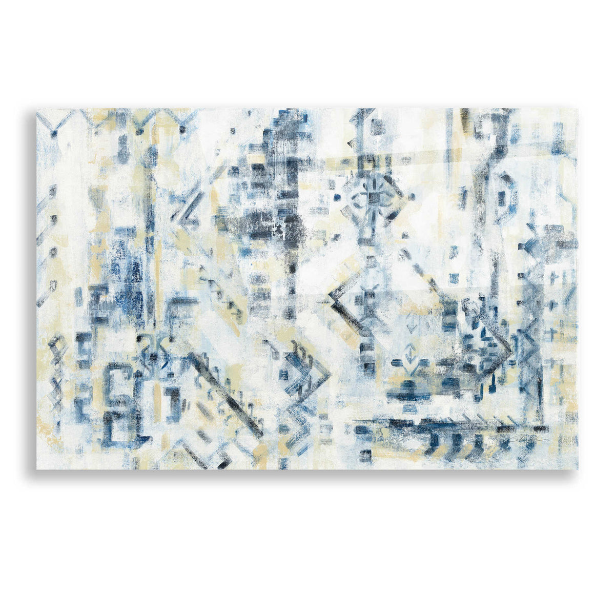 Epic Art 'Scattered Indigo' by Silvia Vassileva, Acrylic Glass Wall Art