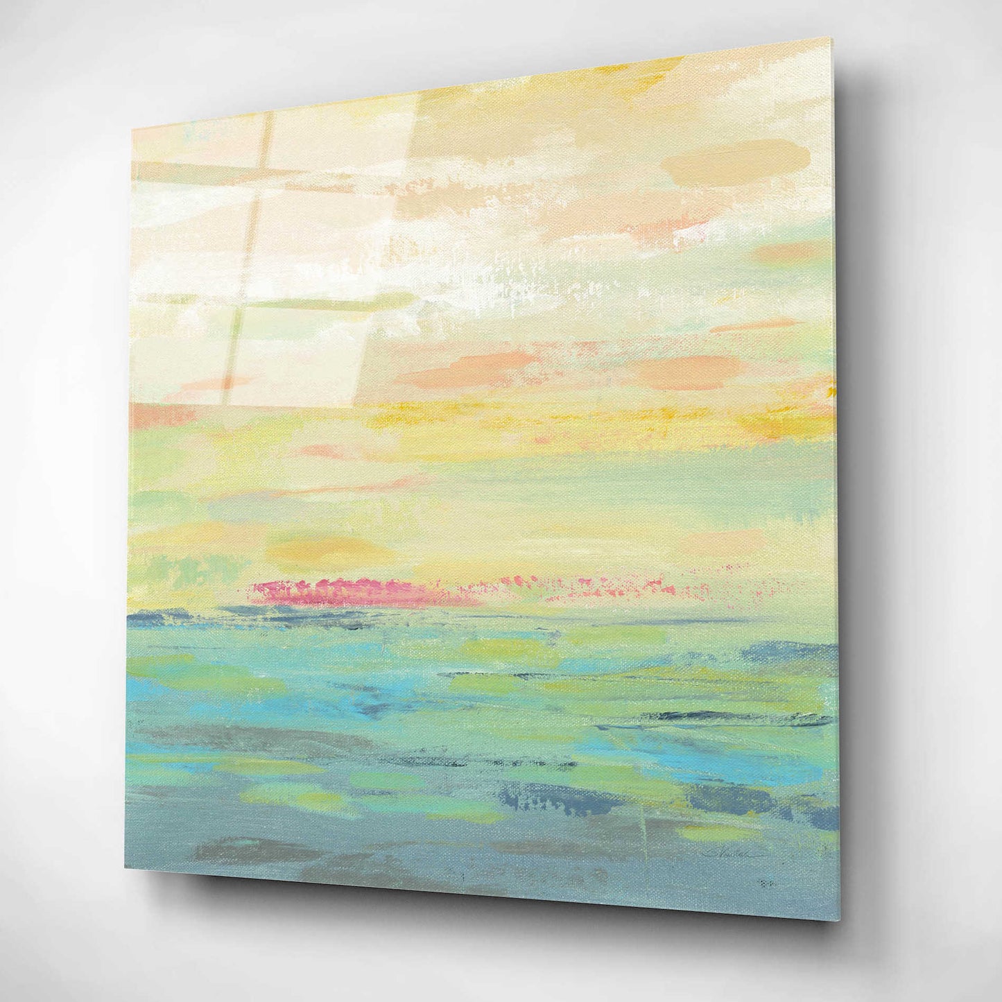 Epic Art 'Pink Clouds I' by Silvia Vassileva, Acrylic Glass Wall Art,12x12