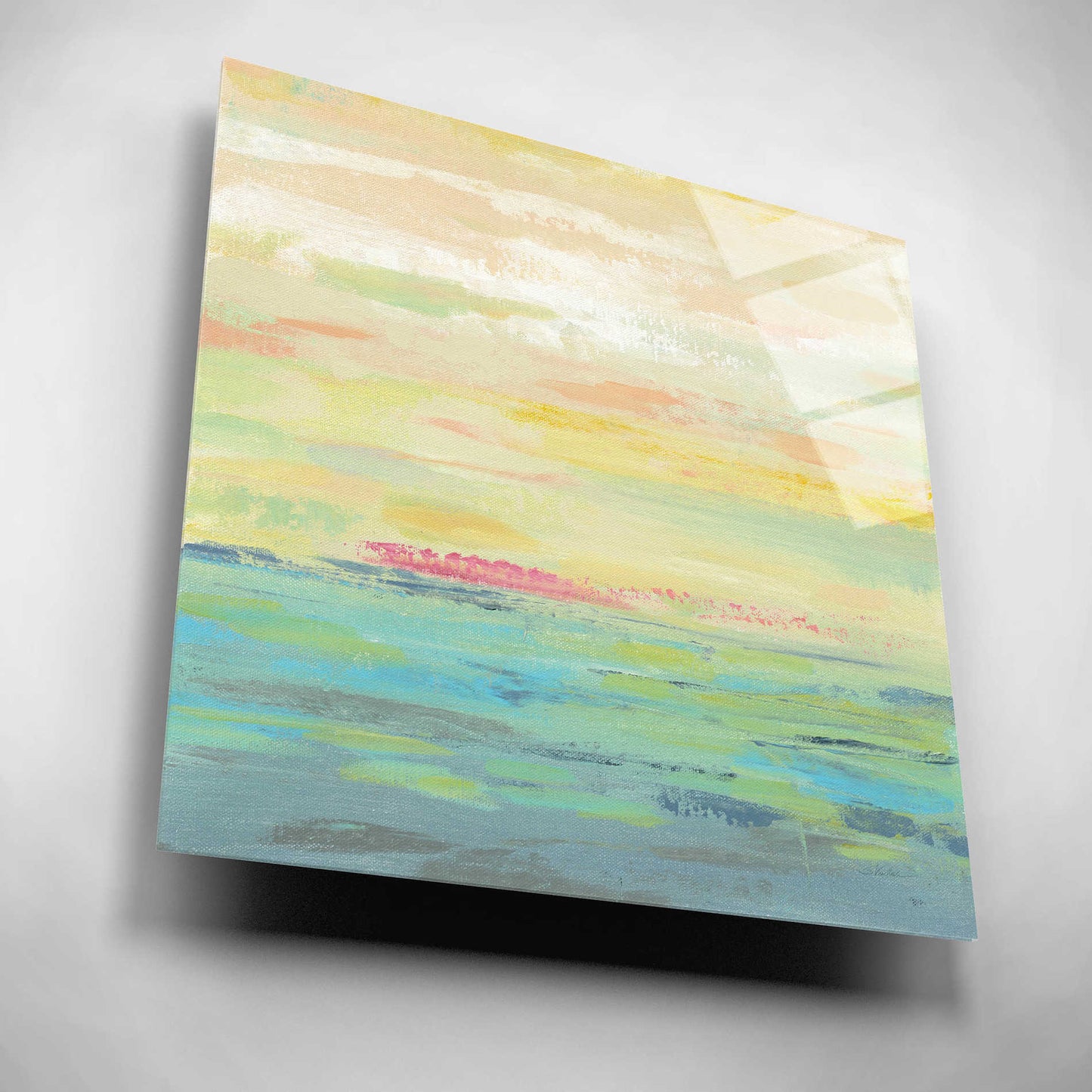 Epic Art 'Pink Clouds I' by Silvia Vassileva, Acrylic Glass Wall Art,12x12