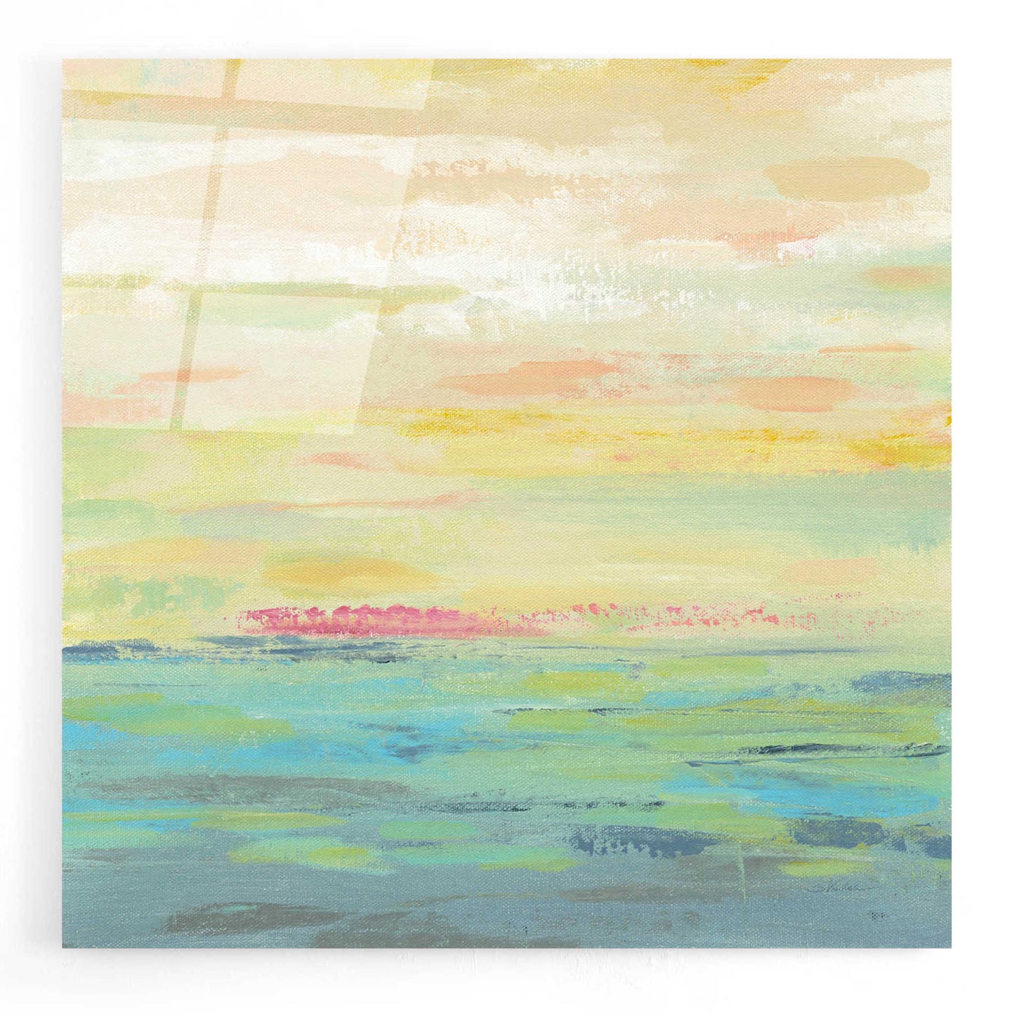 Epic Art 'Pink Clouds I' by Silvia Vassileva, Acrylic Glass Wall Art,12x12