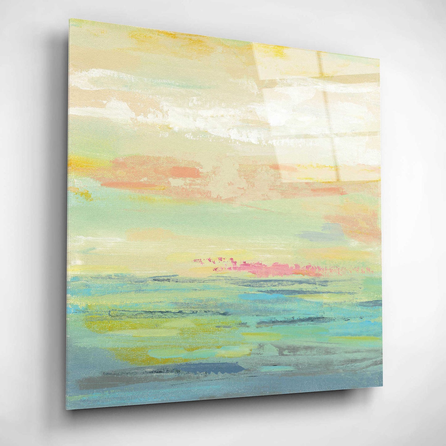 Epic Art 'Pink Clouds II' by Silvia Vassileva, Acrylic Glass Wall Art,12x12