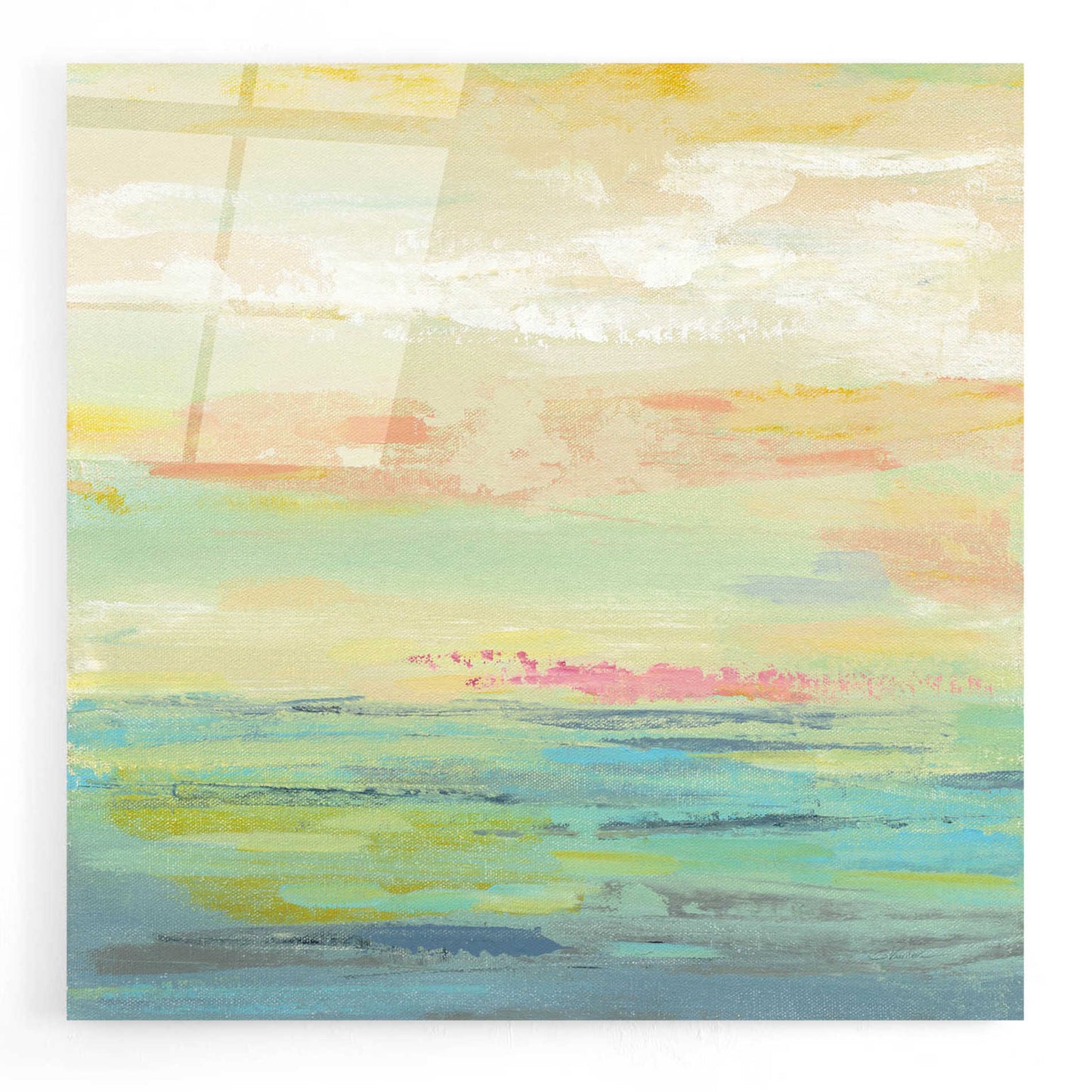 Epic Art 'Pink Clouds II' by Silvia Vassileva, Acrylic Glass Wall Art,12x12